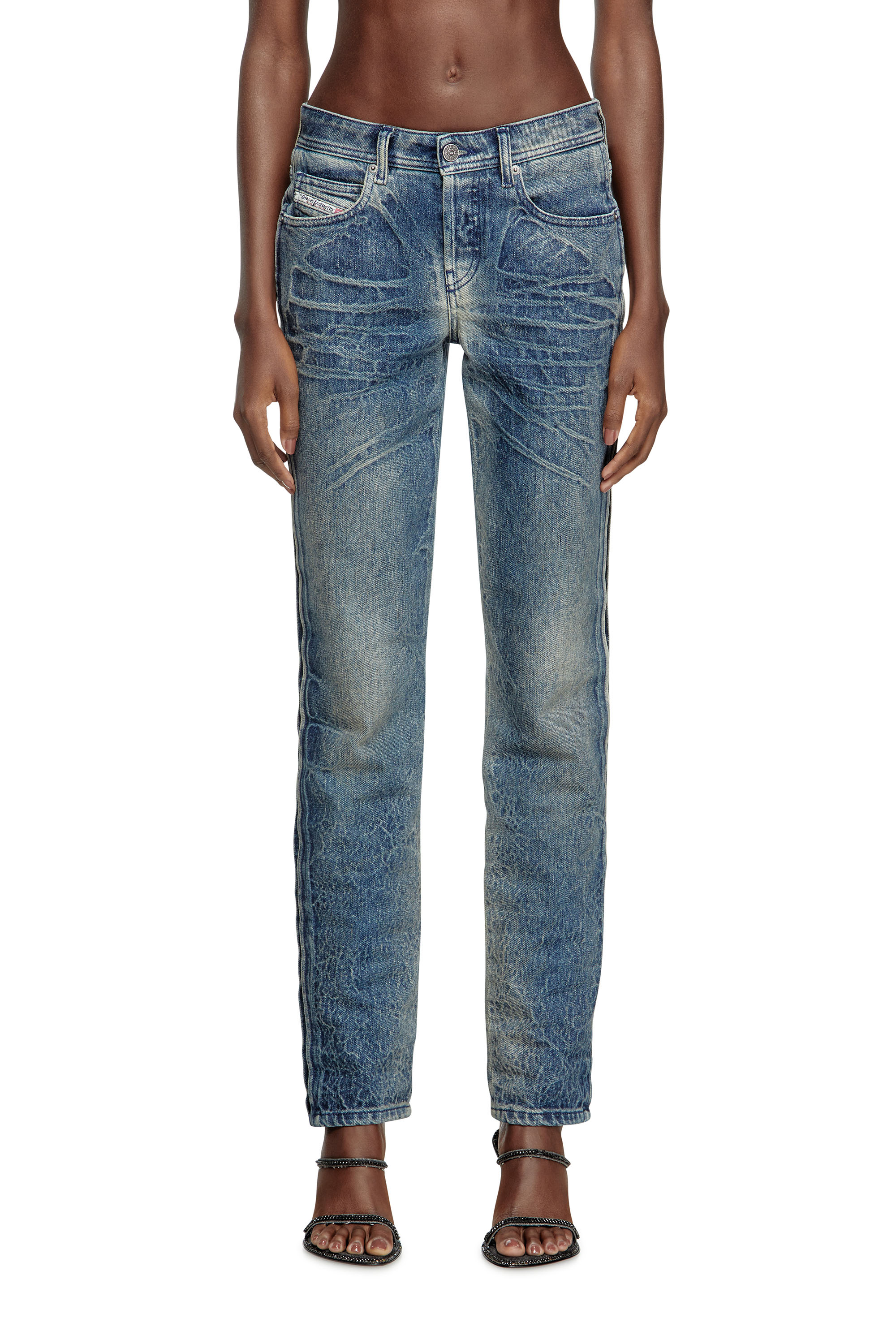 Diesel - Female's Regular Jeans D-Noli 007BG, ダークブルー - 3