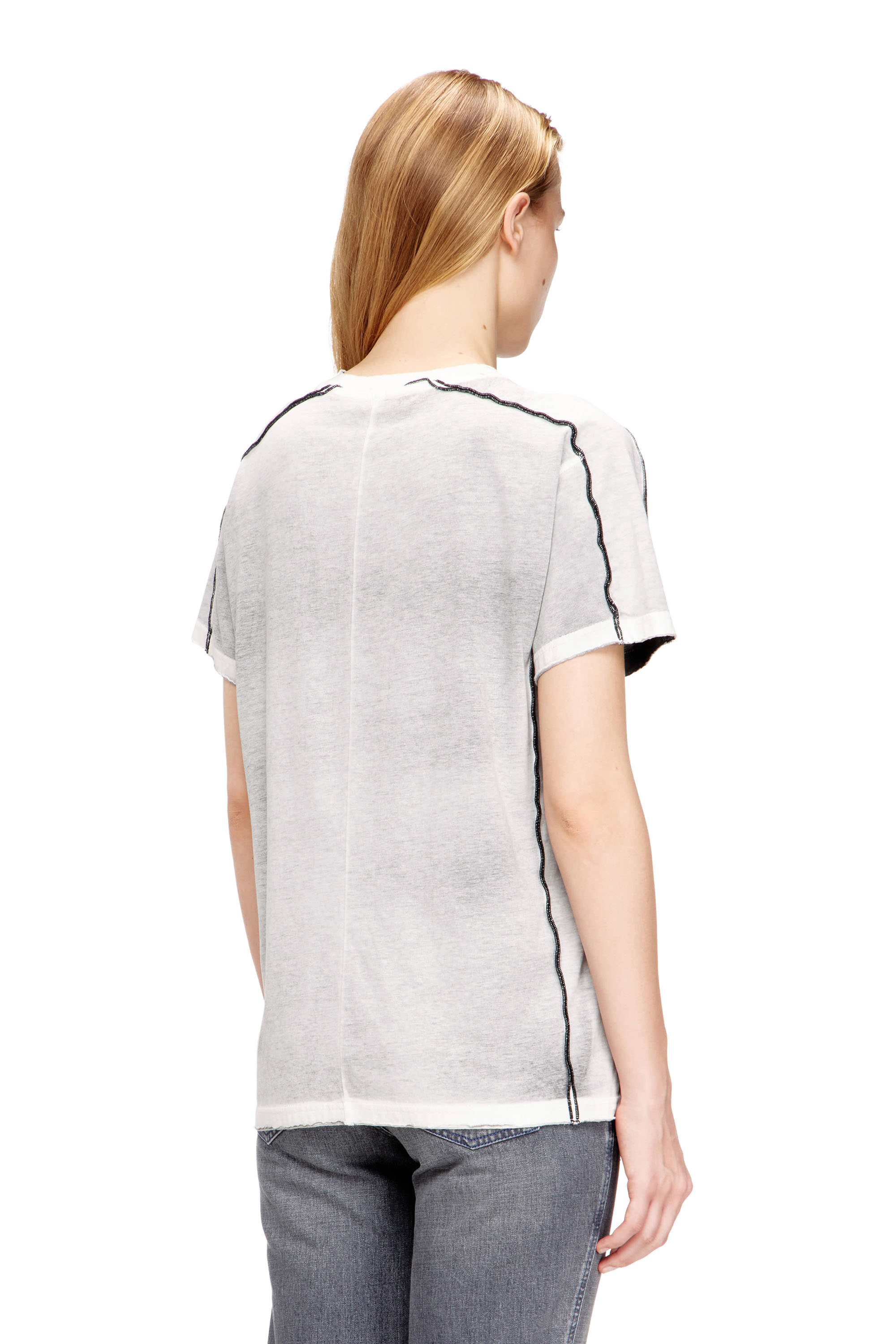 Diesel - T-IMY, Female's Tシャツ in ライトグレー - 4