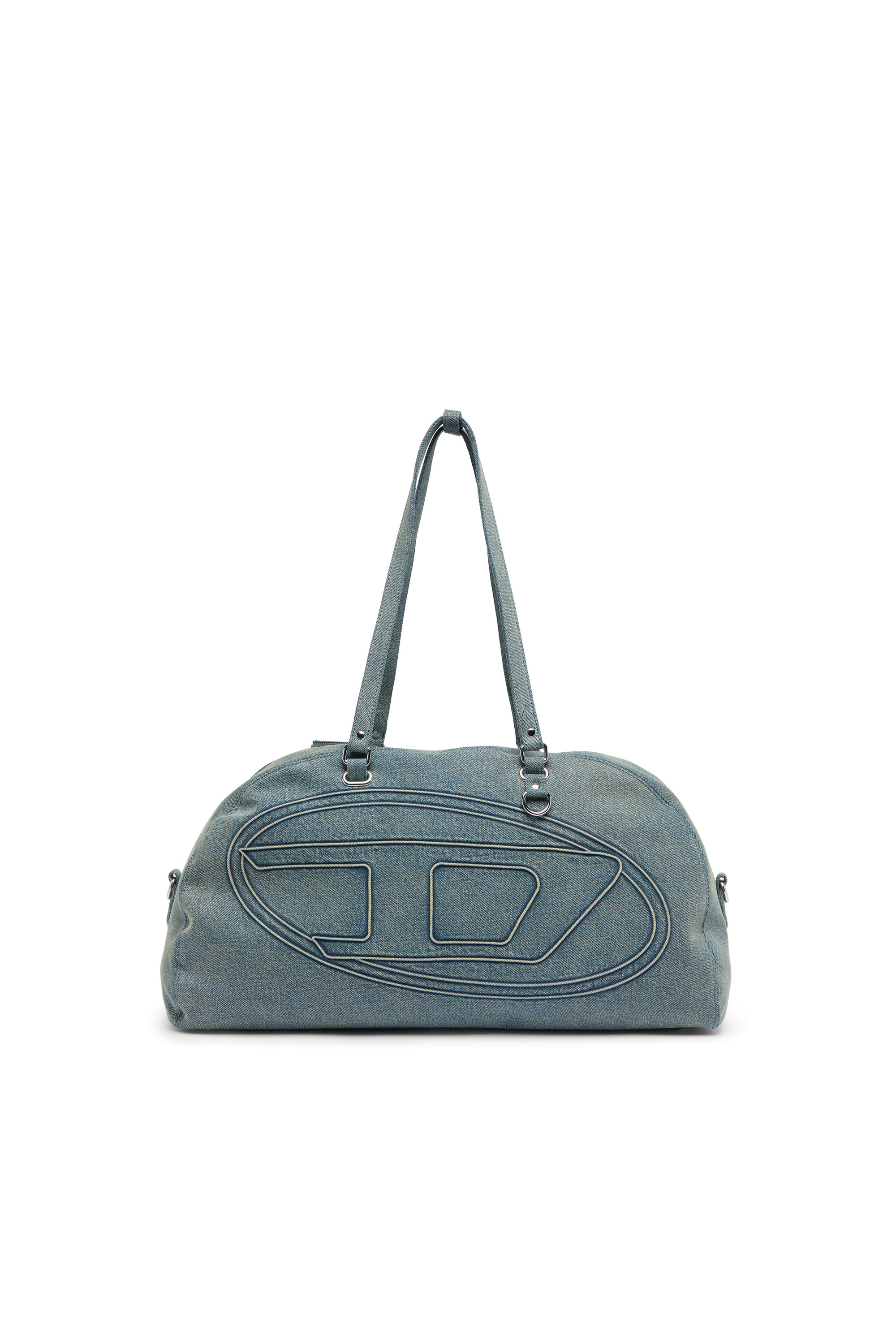 Diesel - 1DR DOME SOFT DUFFLE XL, Unisex's 1DR Dome-Duffle bag in denim with Oval D logo in ライトブルー - 2