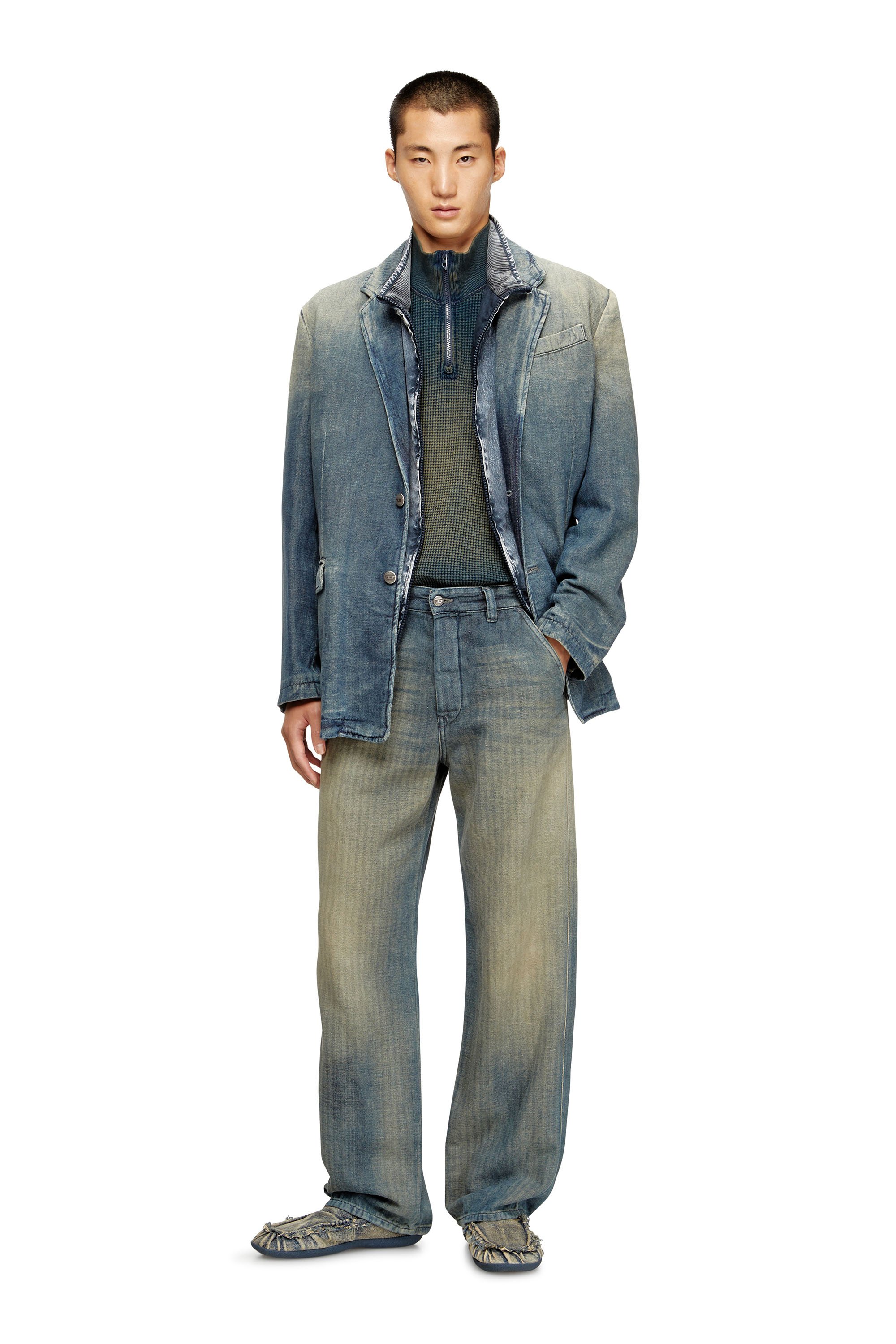 Diesel - Unisex's Regular Jeans D-Phant-chino 068SL, ミディアムブルー - 2