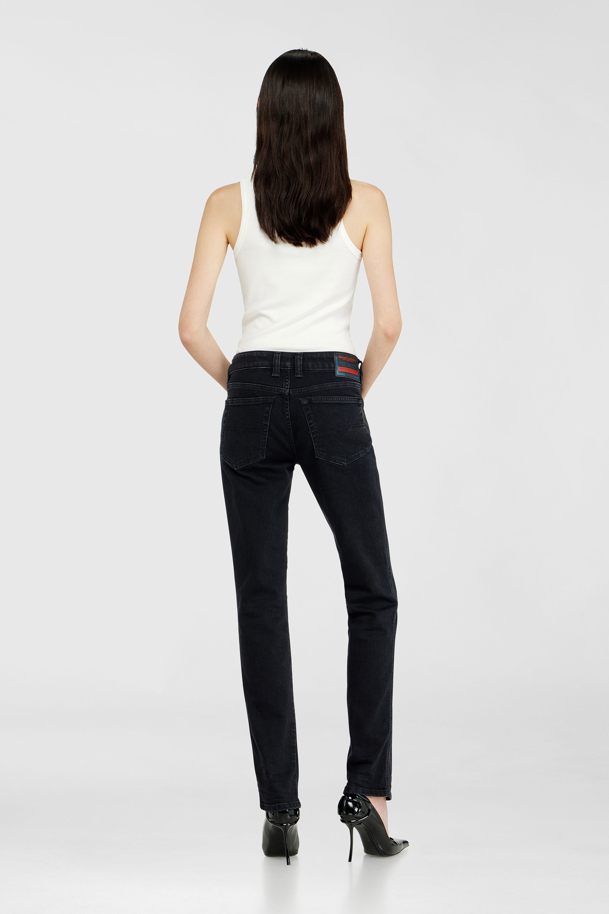 Diesel - Female's Slim Jeans 1992 D-Jiann 09N89, ブラック/ダークグレー - 3