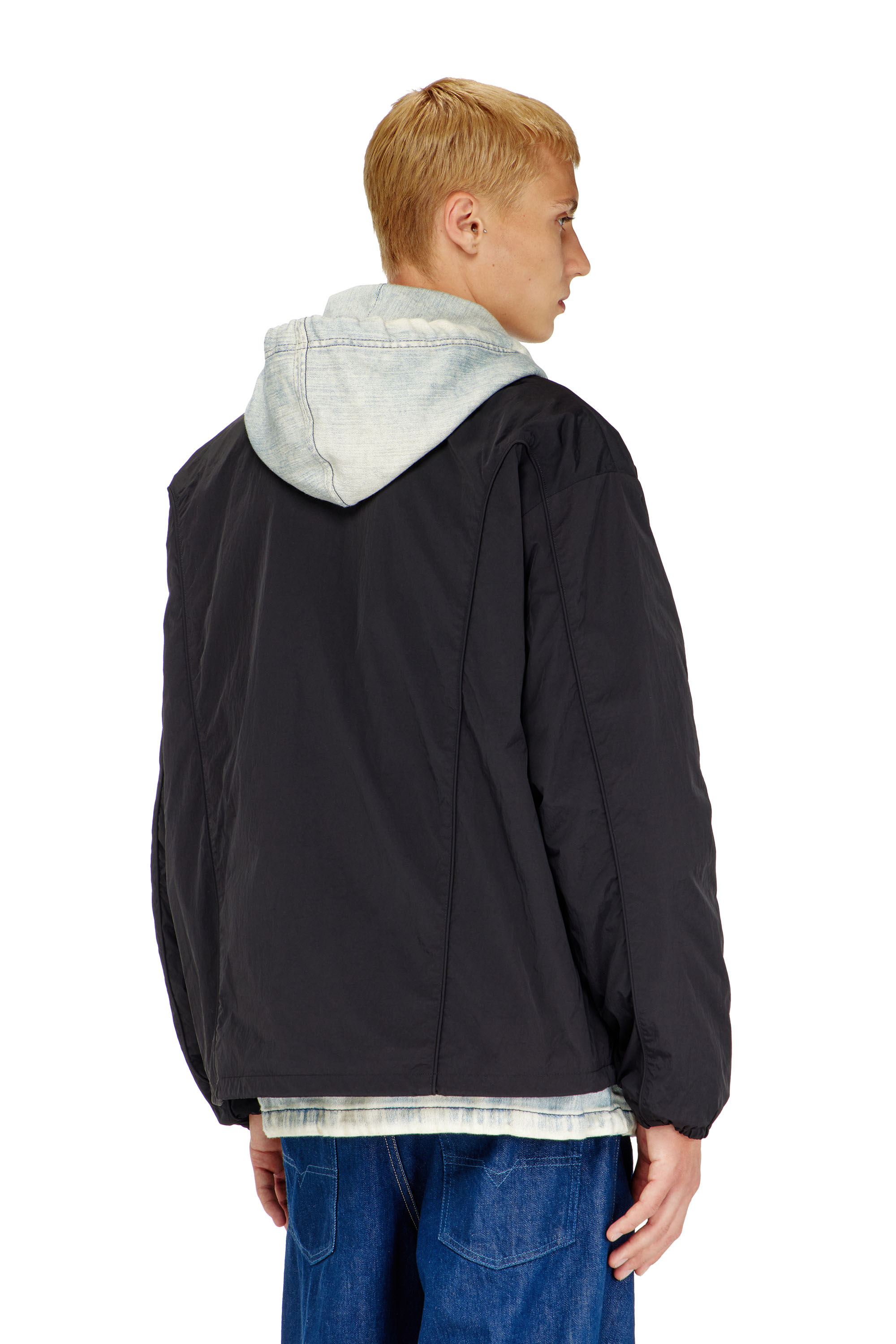 Diesel - J-FIVE-WRD-AKAD, Male's ウィンドブレーカー in ブラック - 4