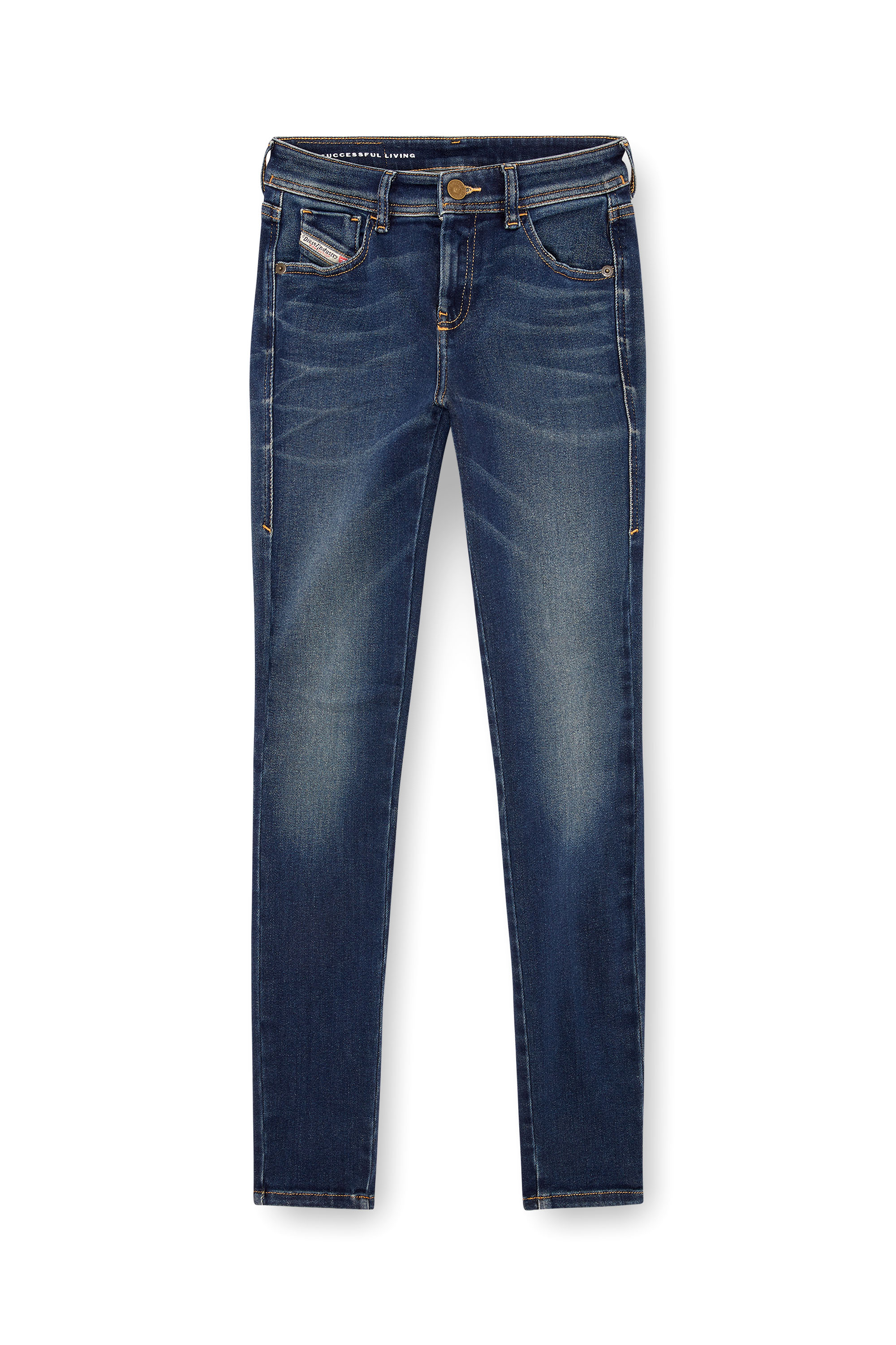 Diesel - Female's Skinny Jeans 2017 Slandy 09J11, ダークブルー - 3
