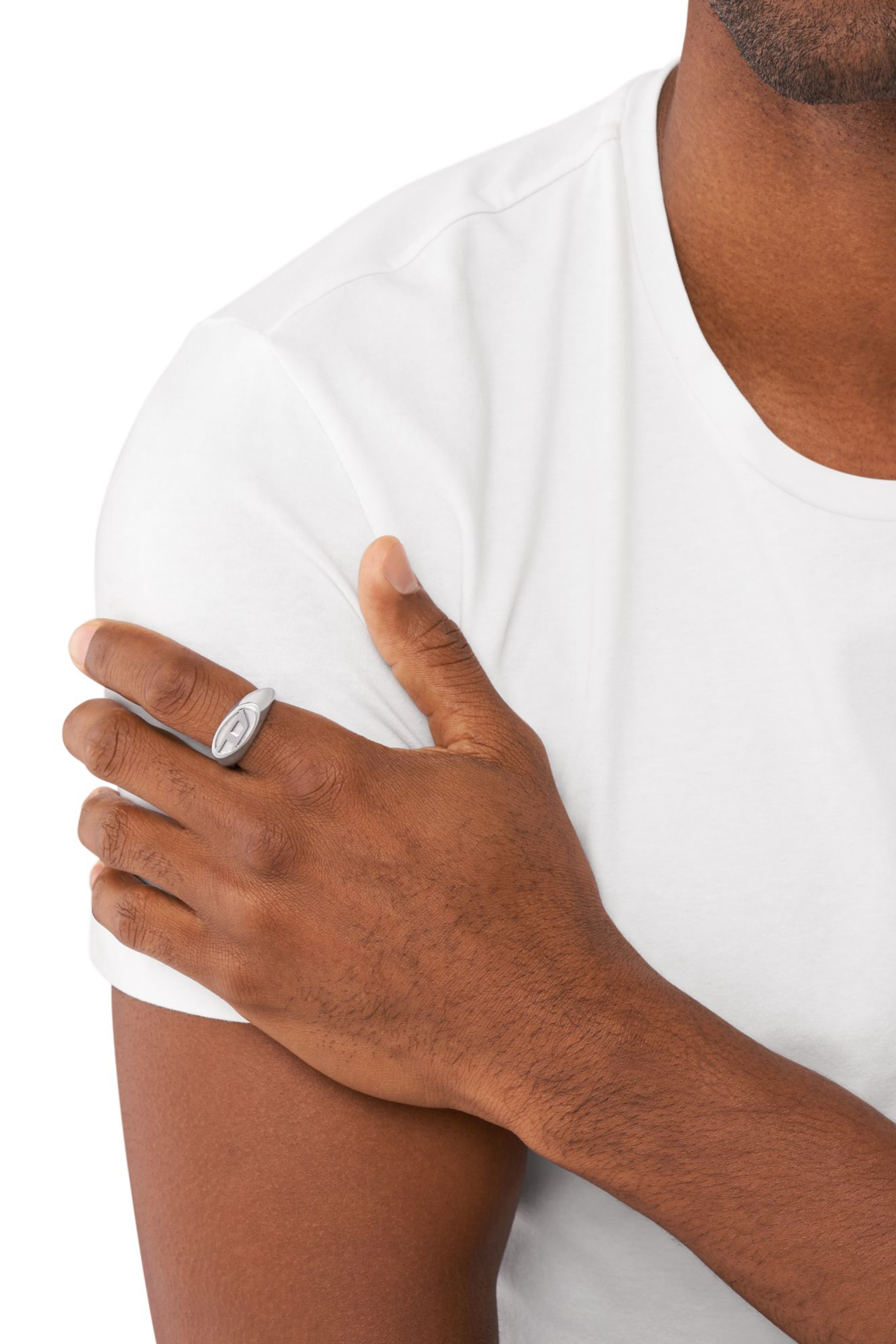 Diesel - DX1475, Unisex's リング in シルバー - 4