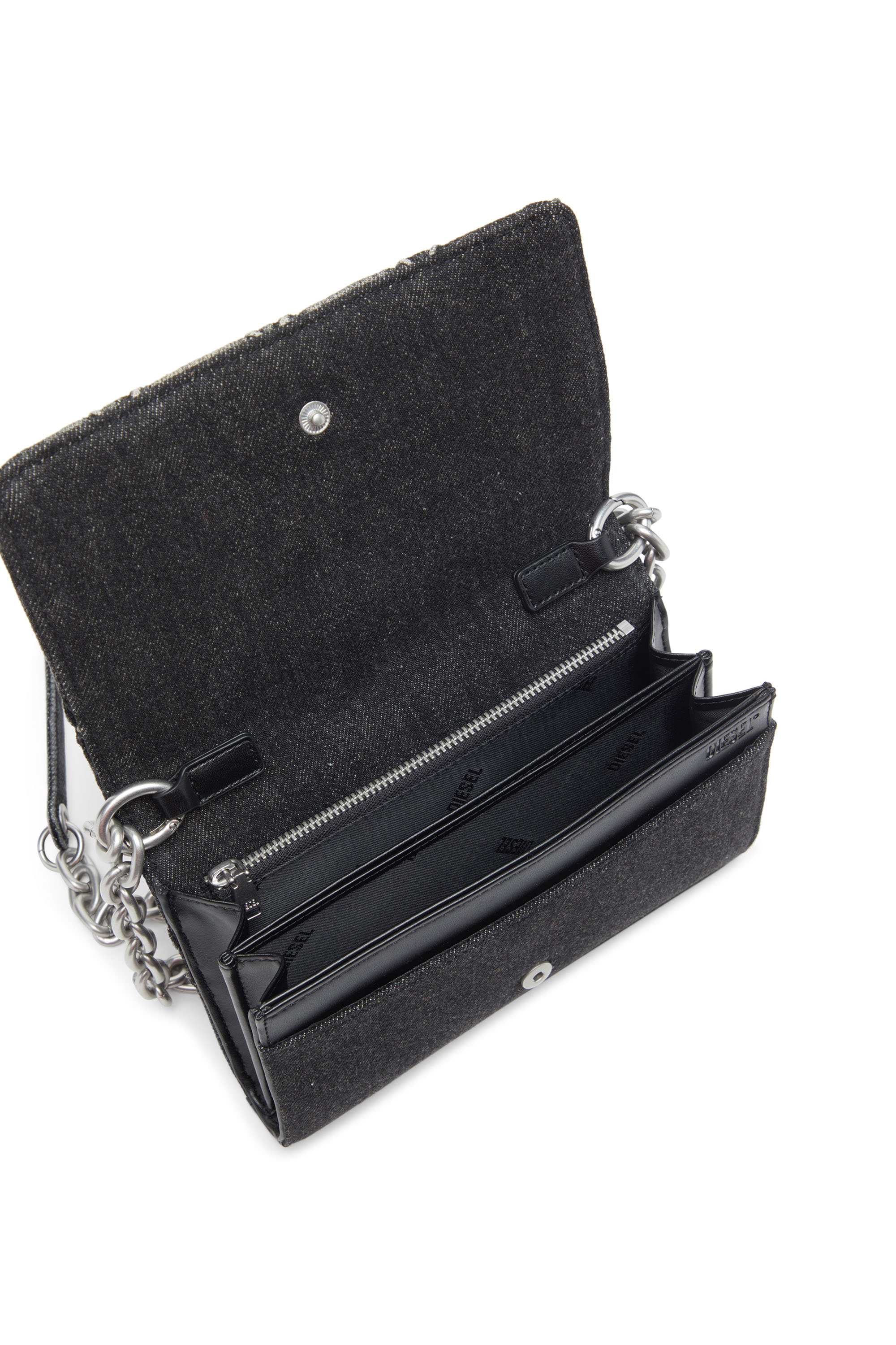 Diesel - CHARM-D WALLET STRAP, Female's ウォレットバッグ in ブラック - 4