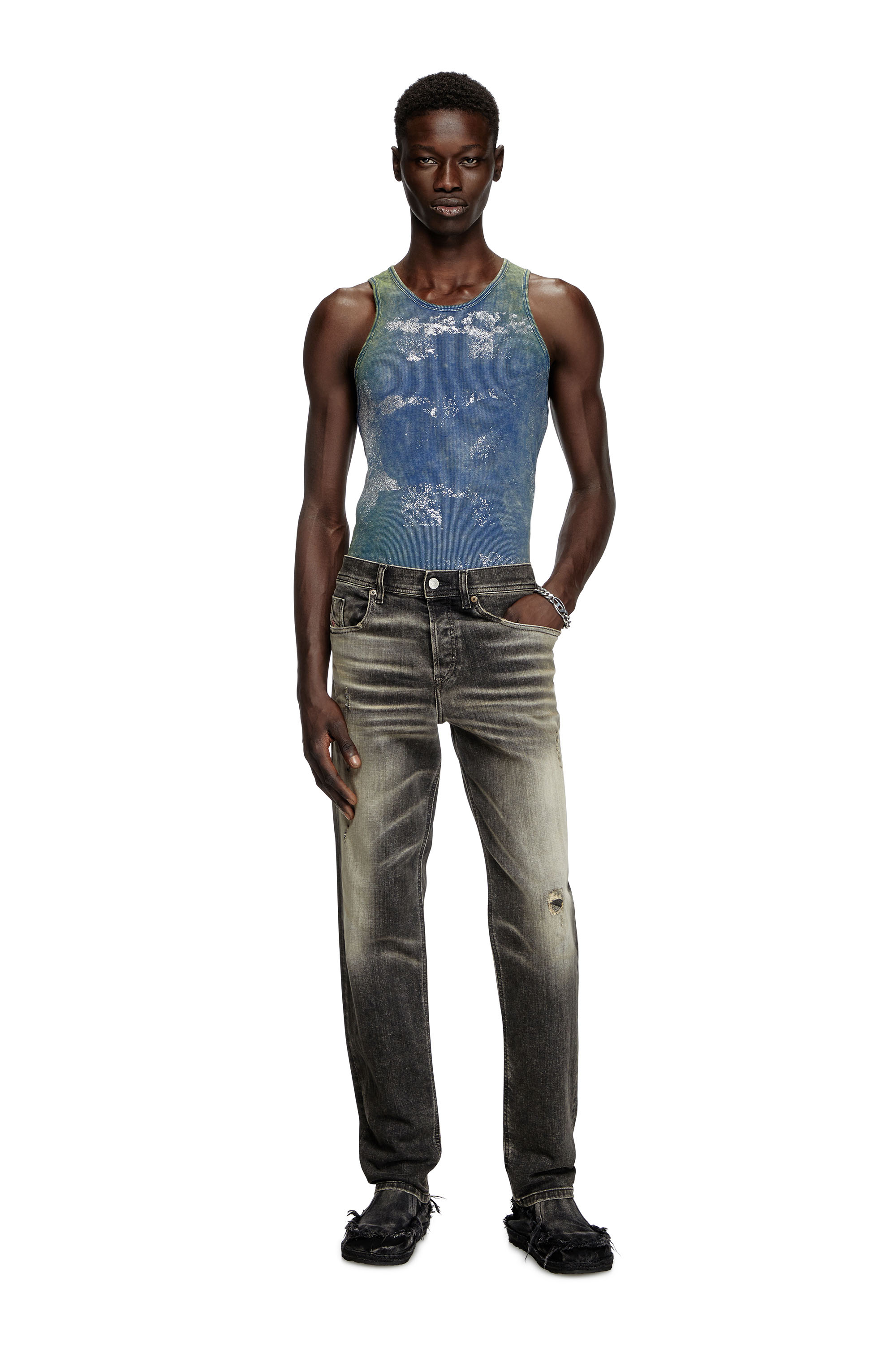 Diesel - T-LIFTY-R3, Male's Slim fit tank in ブルー - 3