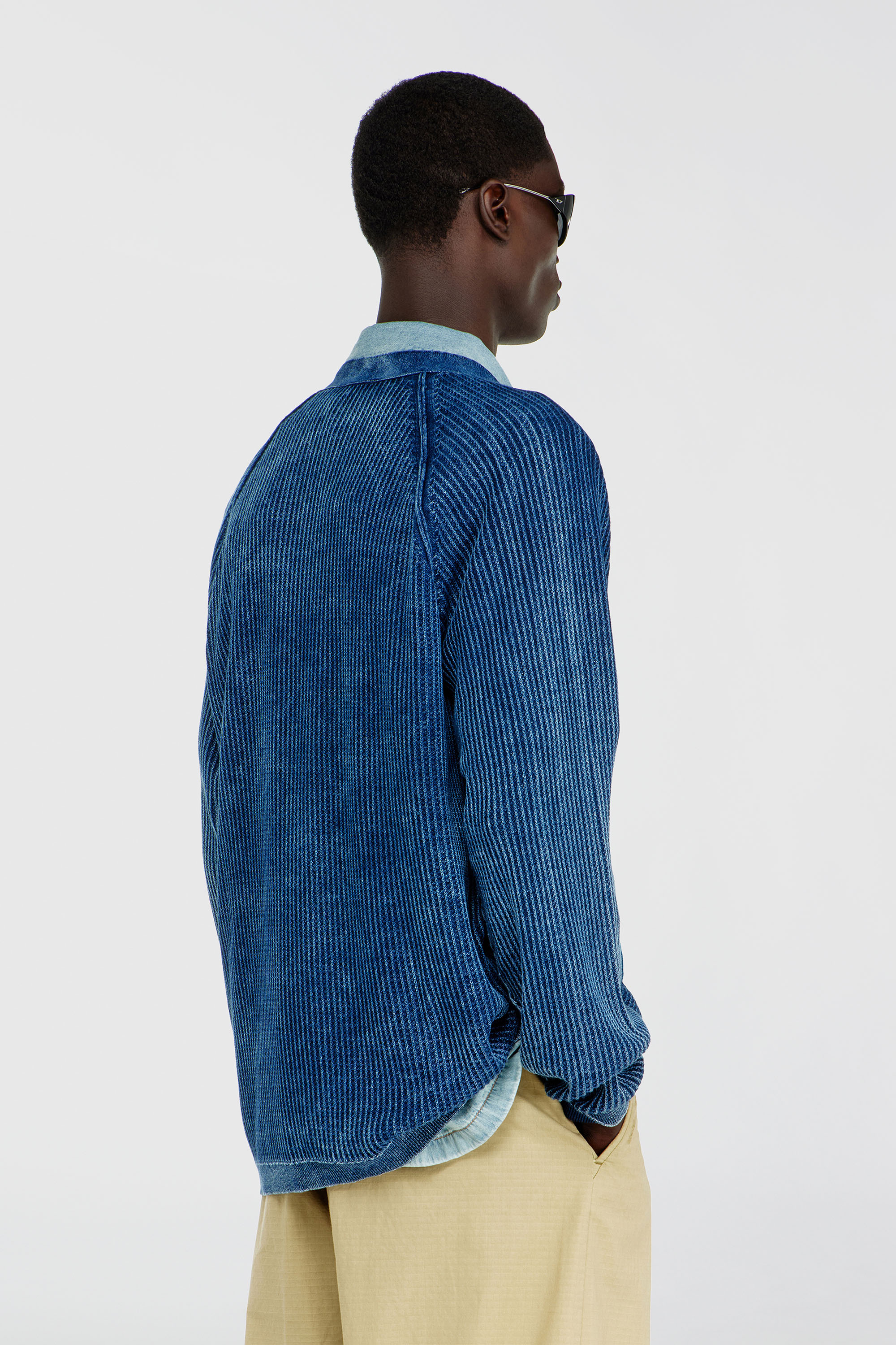 Diesel - K-SCIMI, Male's カーディガン in ミディアムブルー - 5