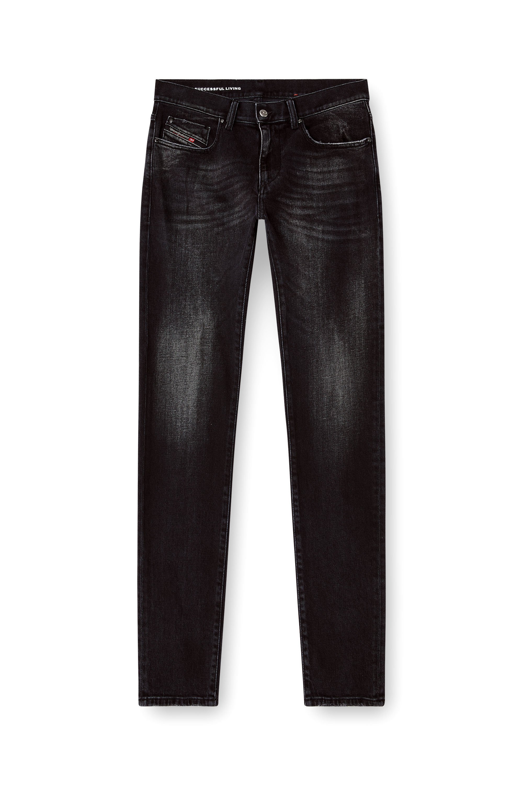 Diesel - Male's Slim Jeans 2019 D-Strukt 09N42, ブラック/ダークグレー - 2
