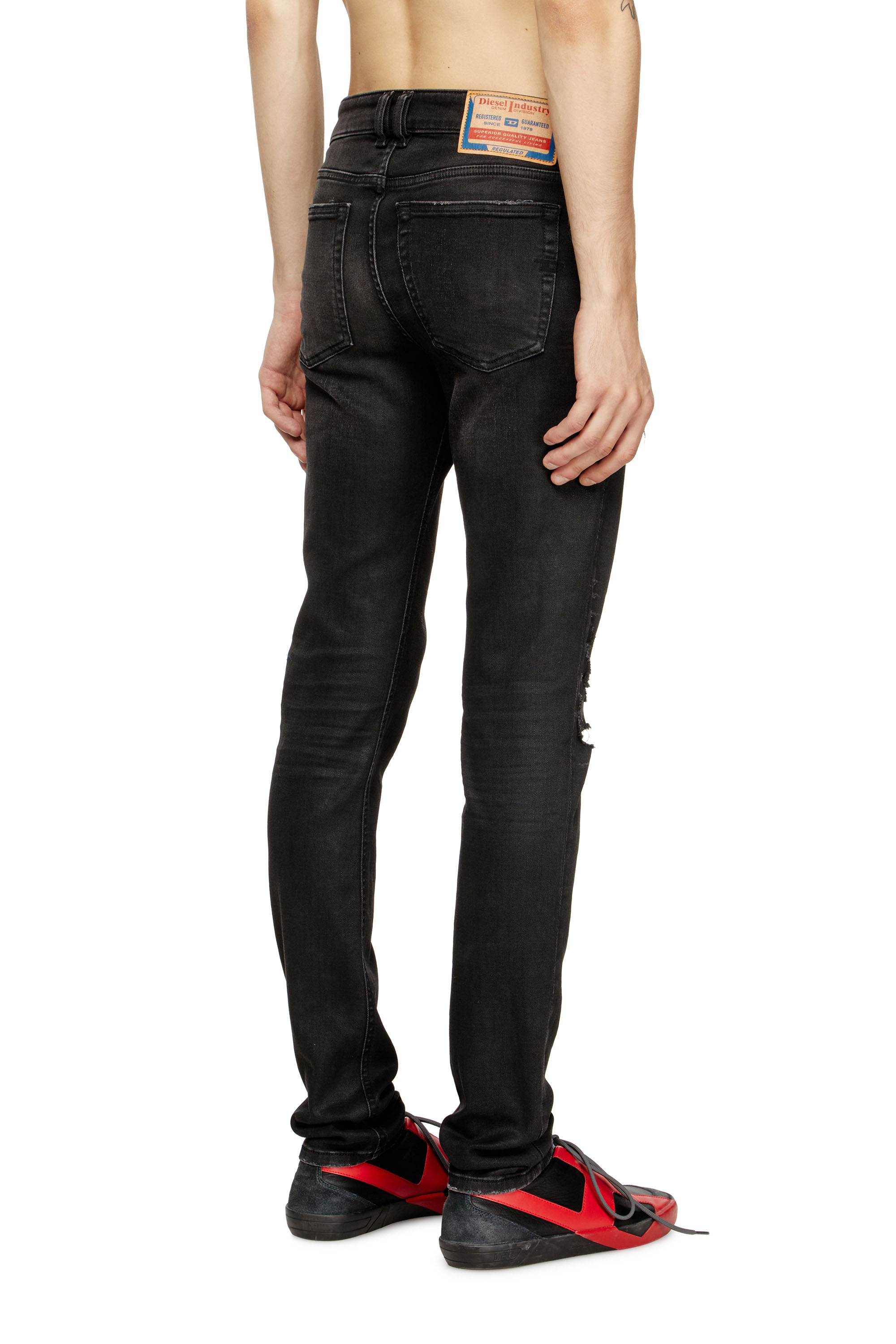 Diesel - Male's Skinny Jeans 1979 Sleenker 068SG, ブラック/ダークグレー - 4