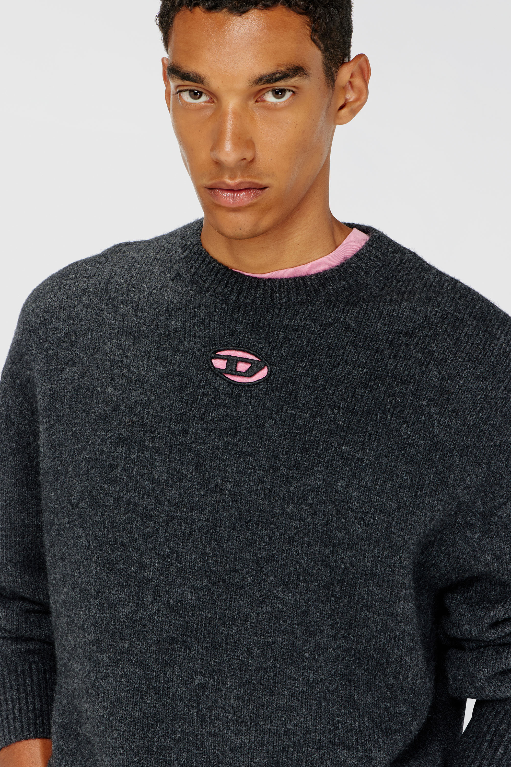 Diesel - K-AREESO, Male's プルオーバーニット in ブラック - 4