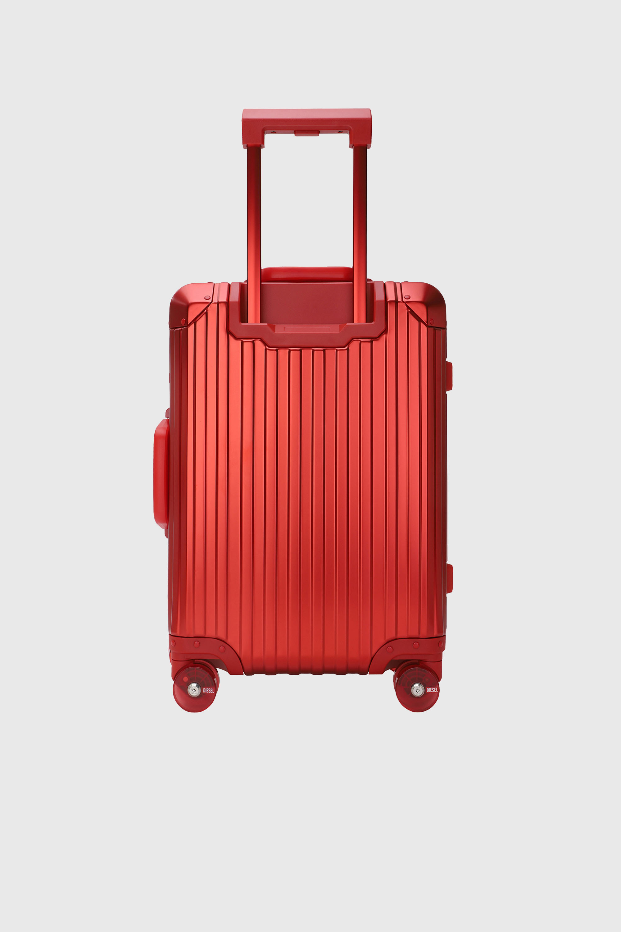 Diesel - DIESEL ALUMINUM TROLLEY- DSL002, Unisex's Aluminum suitcase size S in レッド - 2