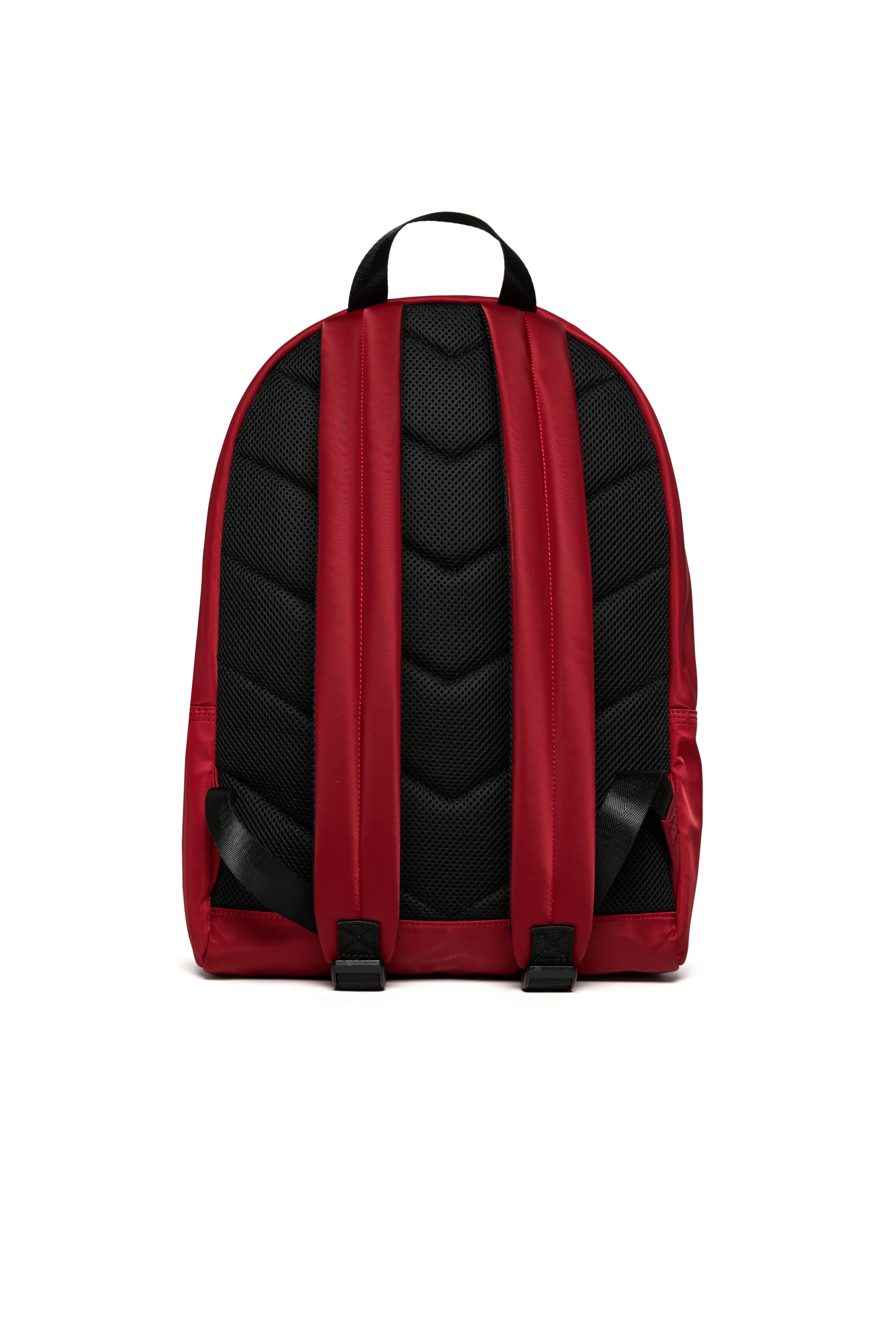 Diesel - WOVAL, Unisex's Nylon backpack with embossed Oval D in レッド - 3