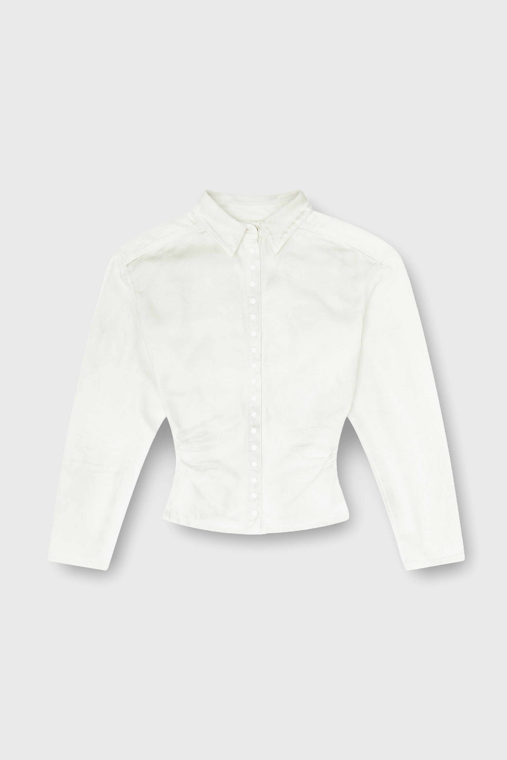 Diesel - DE-PLAZY-FSJ1, Female's Fitted shirt in denim in ホワイト - 2