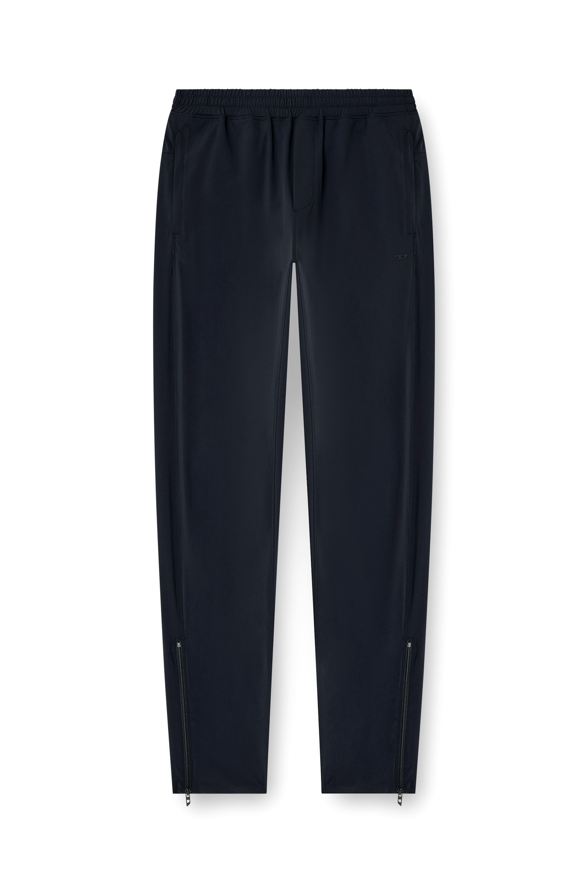 Diesel - P-ACTIVE, Male's Nylon-blend pants with zipped cuffs in ブラック - 4