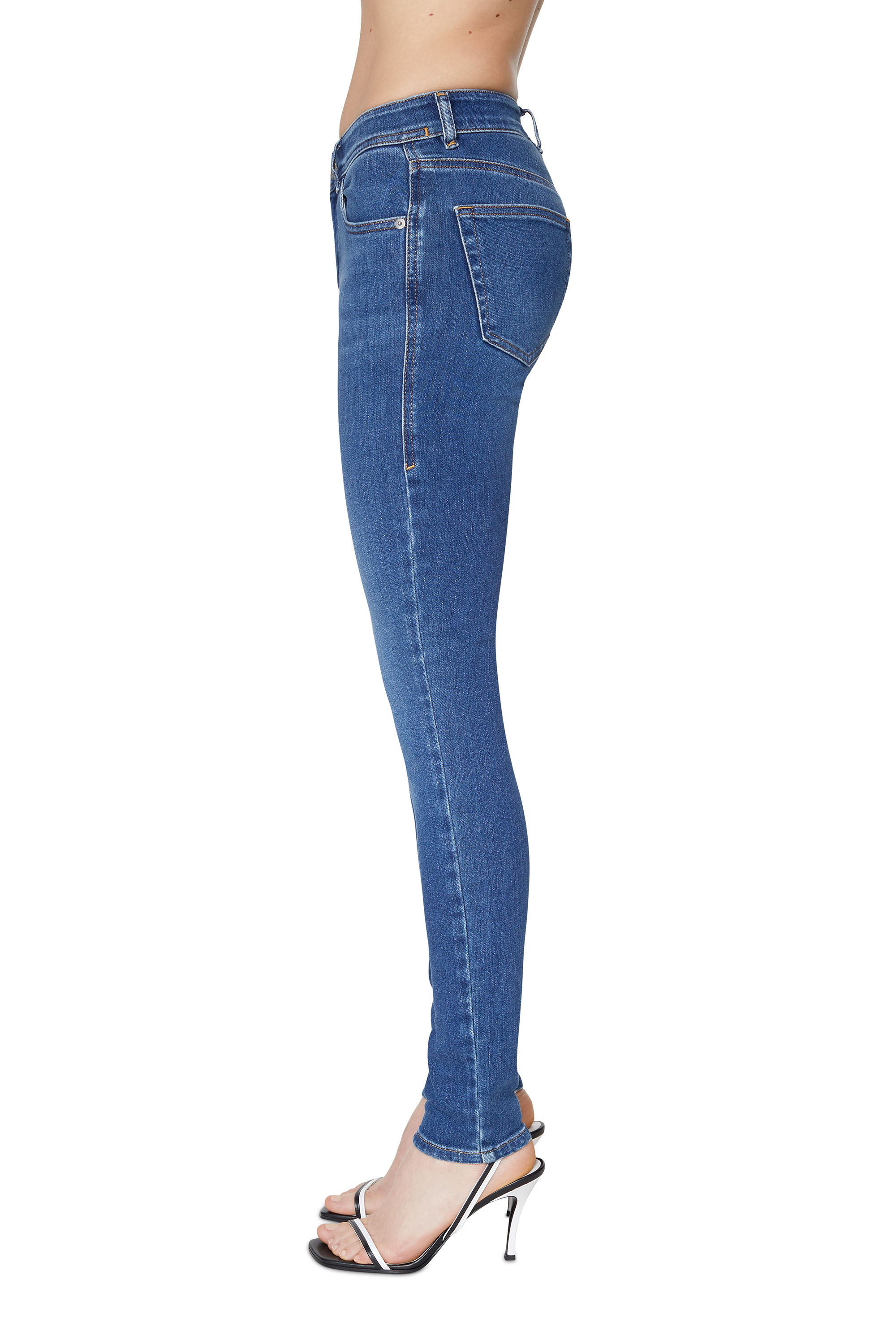 Diesel - Super skinny Jeans 2017 Slandy 09C21, ミディアムブルー - Image 4