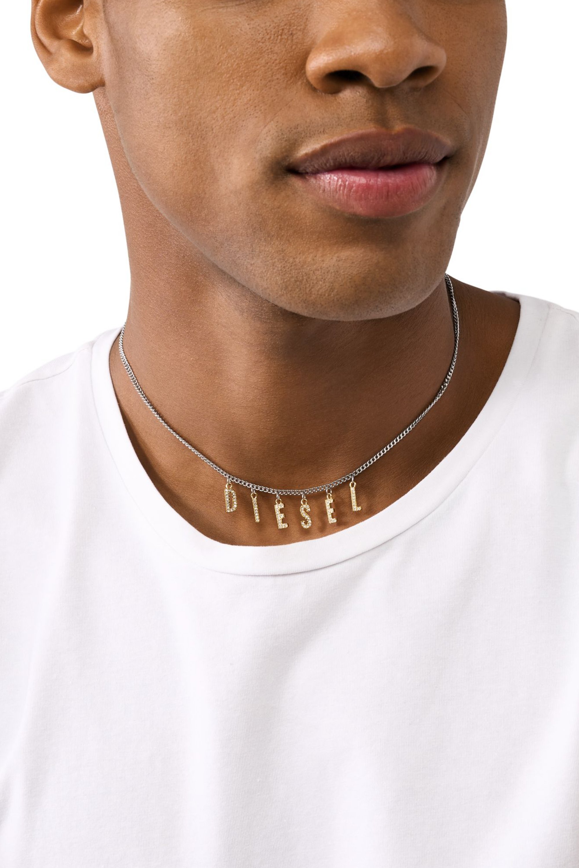 Diesel - DX1545931 JEWEL, Unisex's ネックレス in シルバー/ゴールド - 3
