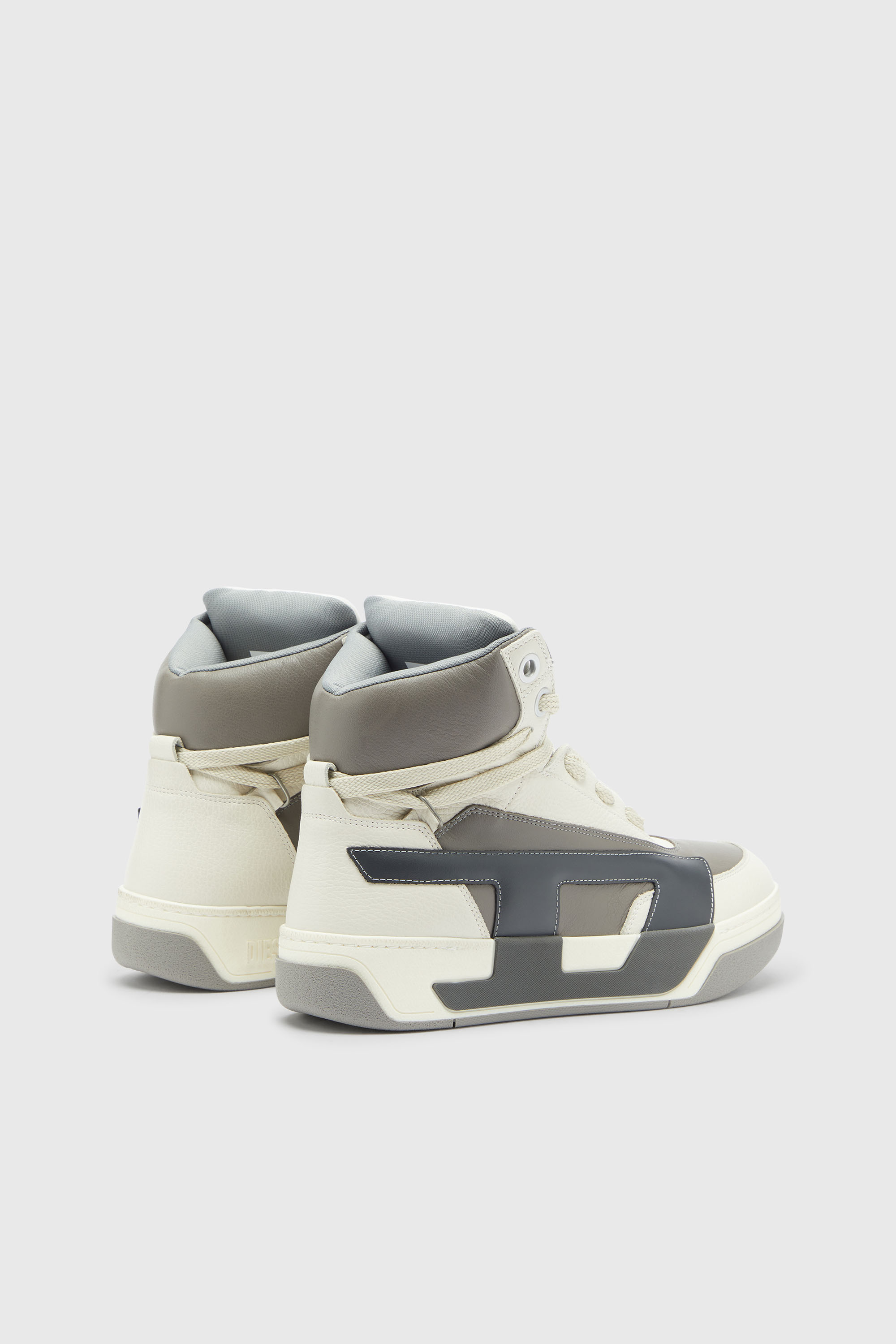 Diesel - S-D-OLLIE MID, Male's ミッドカットスニーカー in ホワイト/グレー - 3