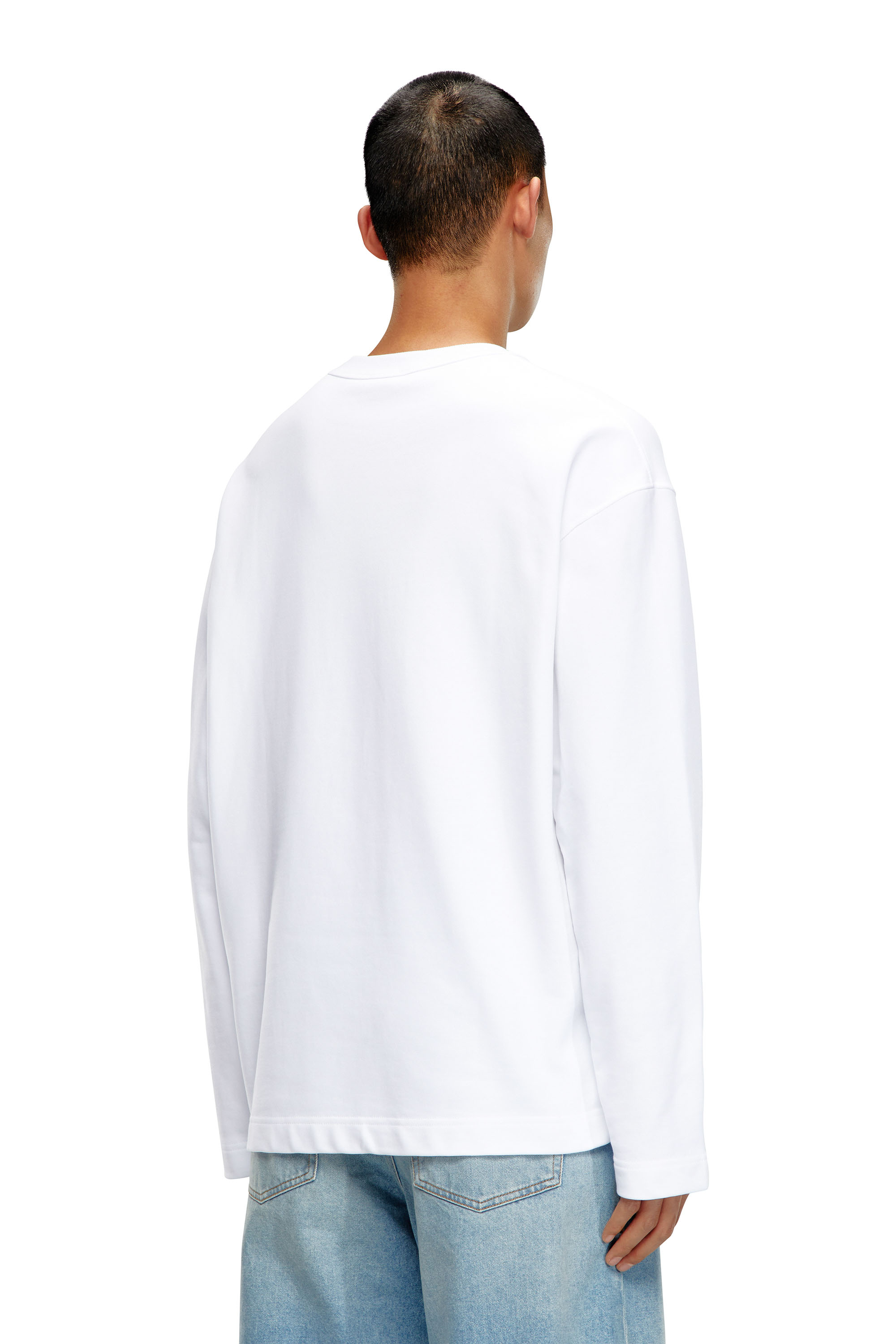 Diesel - S-MACSIS-OD, Male's スウェットプルオーバー in ホワイト - 4