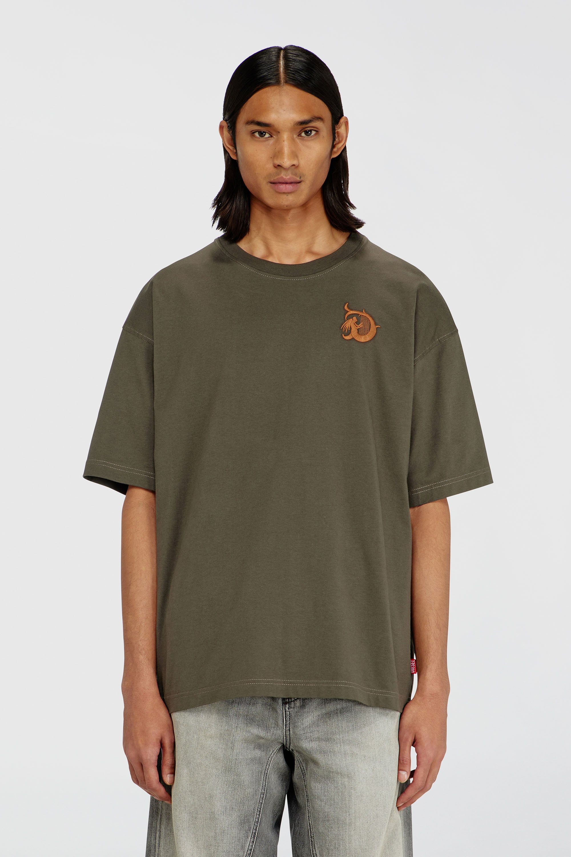 Diesel - T-BOXT-AA11, Male's Tシャツ in ミリタリーグリーン - 1