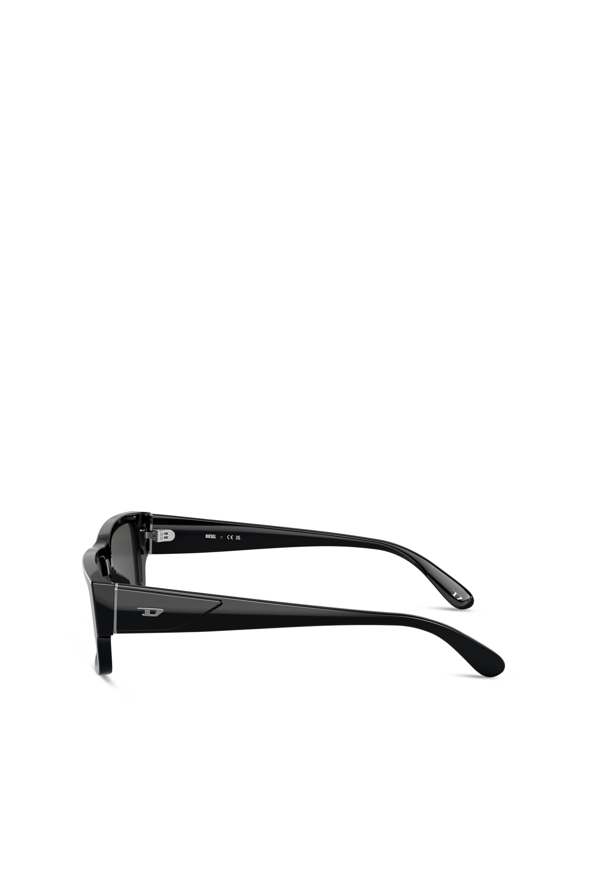 0DL2003 SIZE 57 Rectangle sunglasses｜グレー｜メンズ｜DIESEL