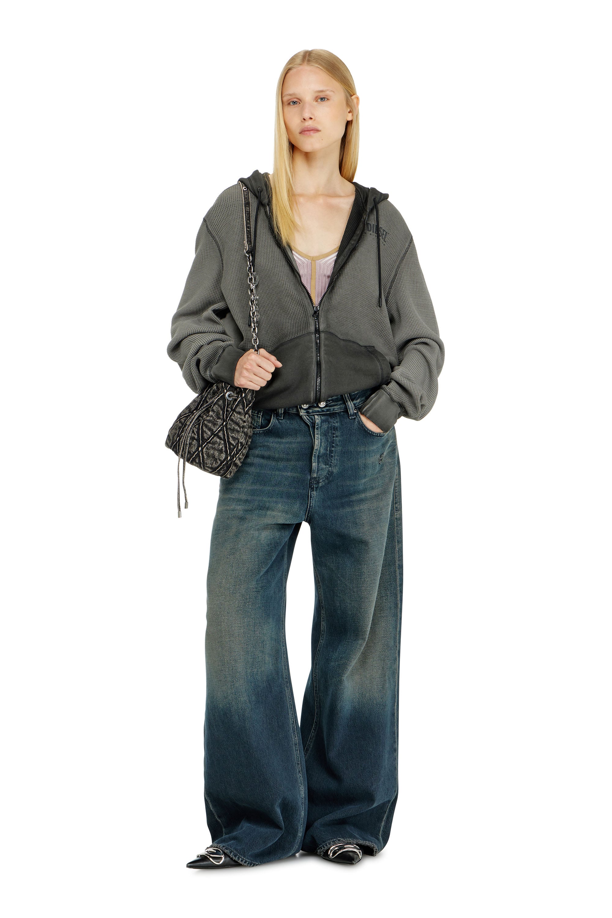 Diesel - Female's Relaxed Jeans 1996 D-Sire 09N67, ダークブルー - 1