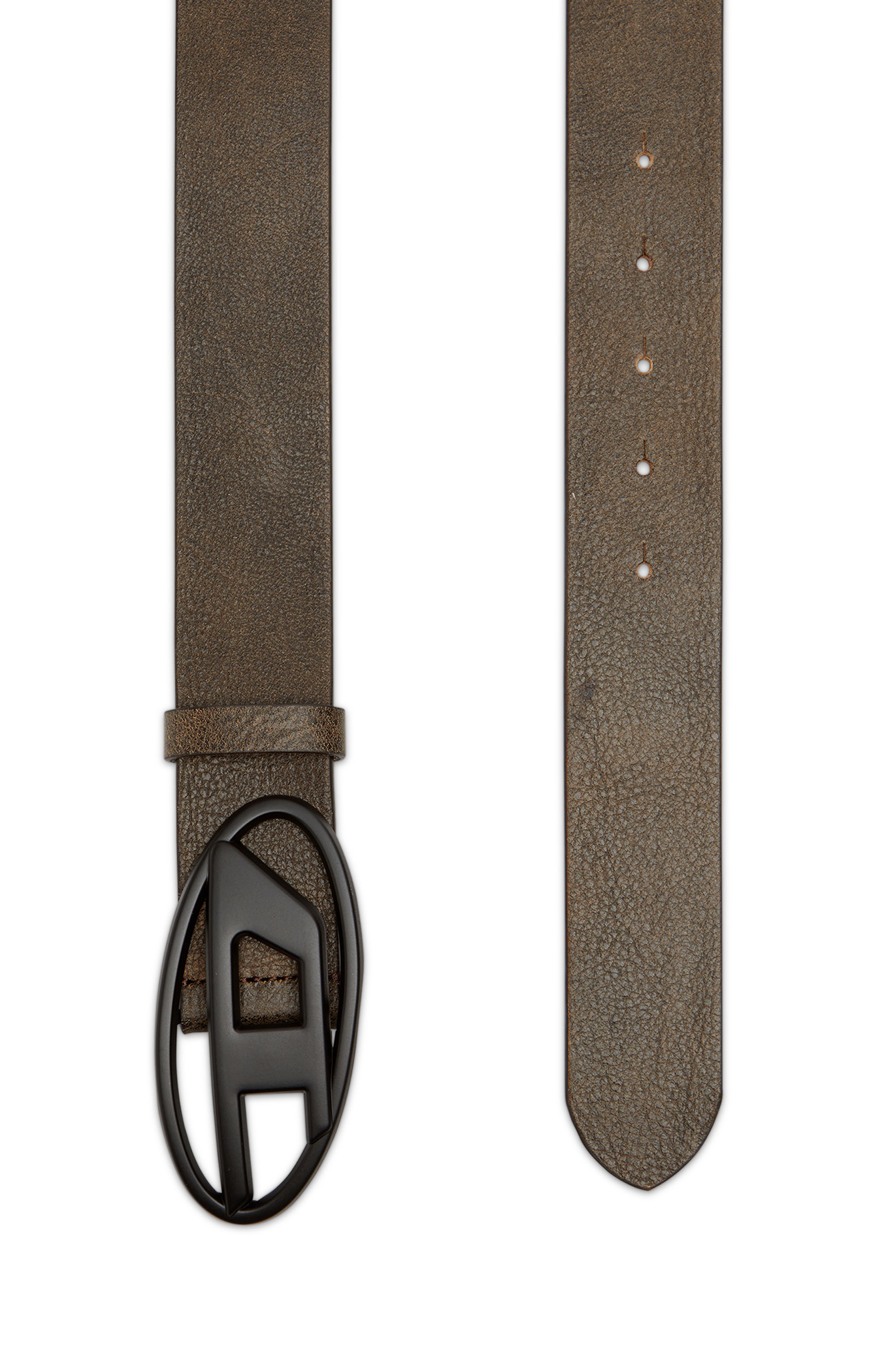 Diesel - B-1DR, Unisex's Belt in treated leather in ブラウン - 2