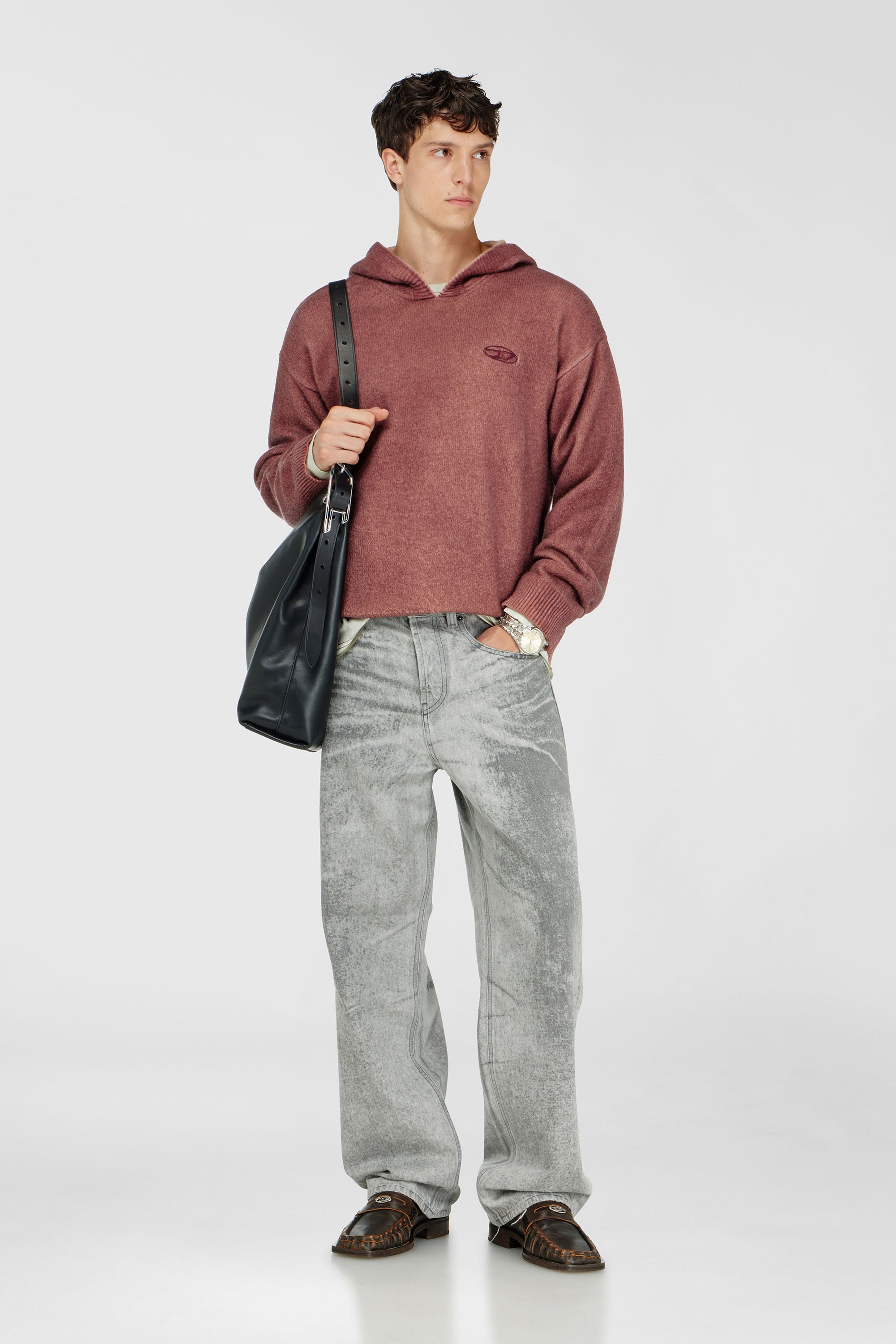 Diesel - Male's Relaxed Jeans 2001 D-Macro 09Q25, ライトグレー - 1