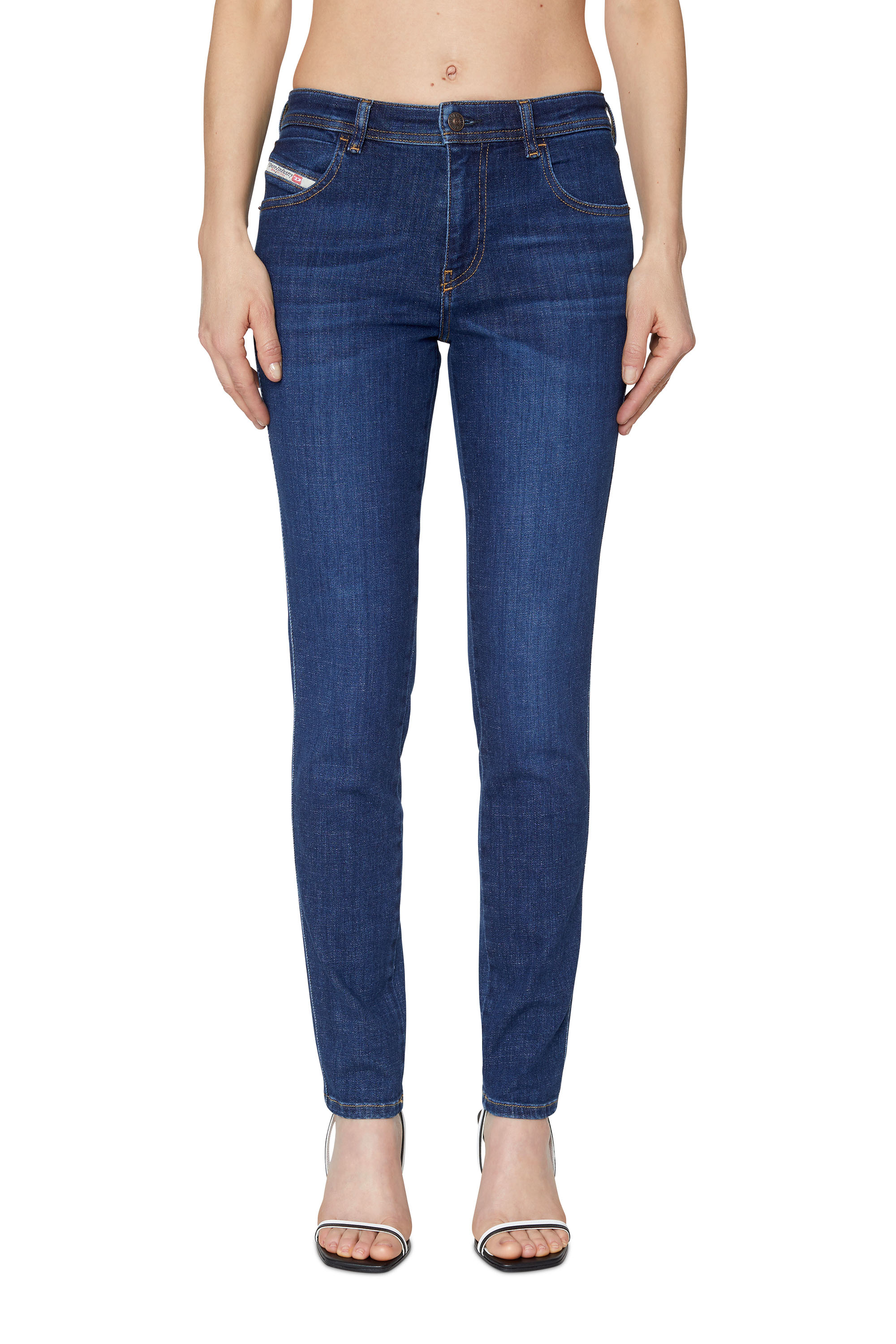 Skinny Jeans 2015 Babhila 09C58, ダークブルー Diesel - Female's Skinny Jeans 2015 Babhila 09C58, ダークブルー - 3