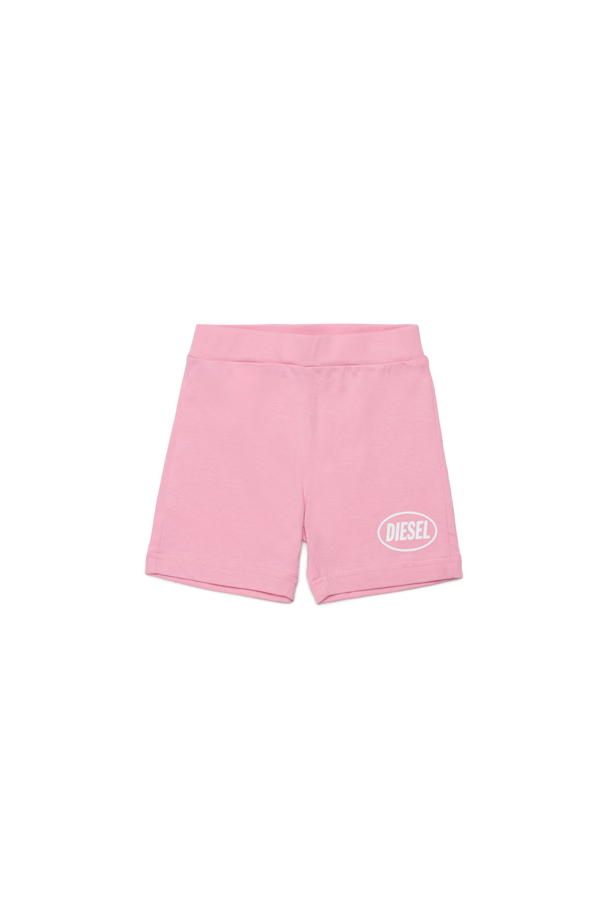 Diesel - POLPYSHORTB, Unisex's ショートパンツ in ピンク / ホワイト - 1