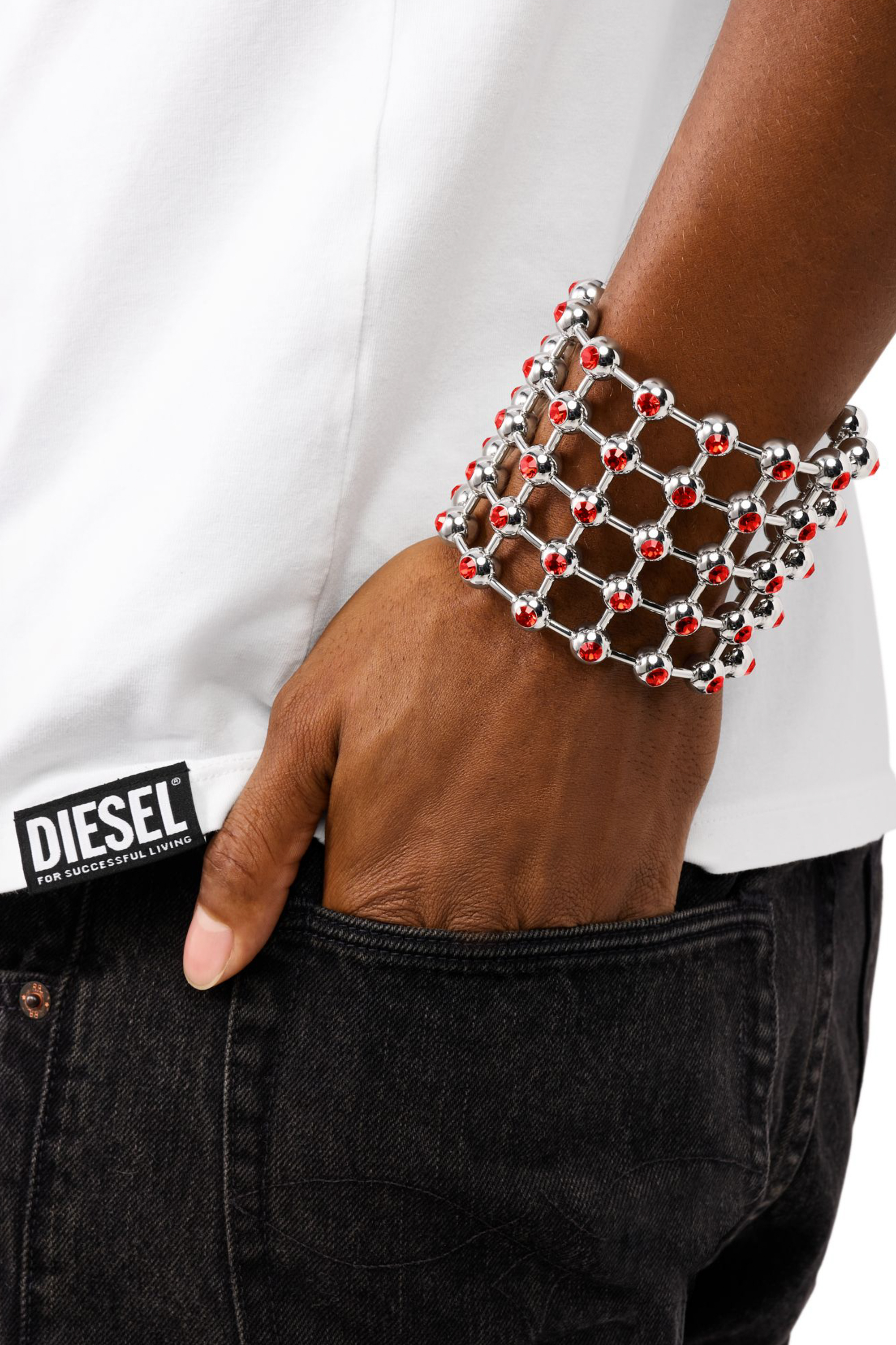 Diesel - DX1559040 JEWEL, Unisex's ブレスレット in シルバー/ブルー - 2