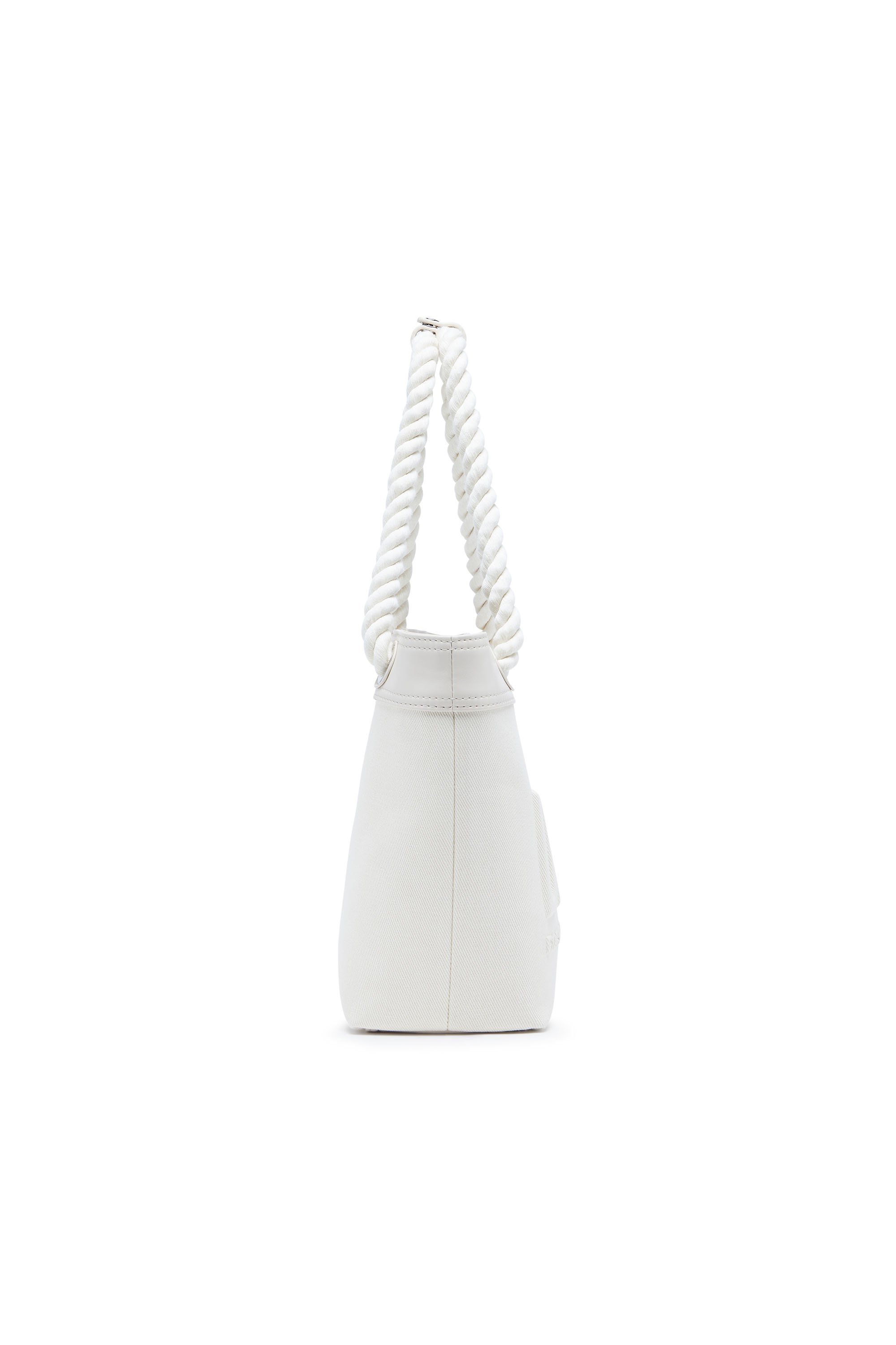 Diesel - DSL 3D SHOPPER XS, Female's Dsl 3D-Small shopping bag in Cordura fabric in ホワイト - 4