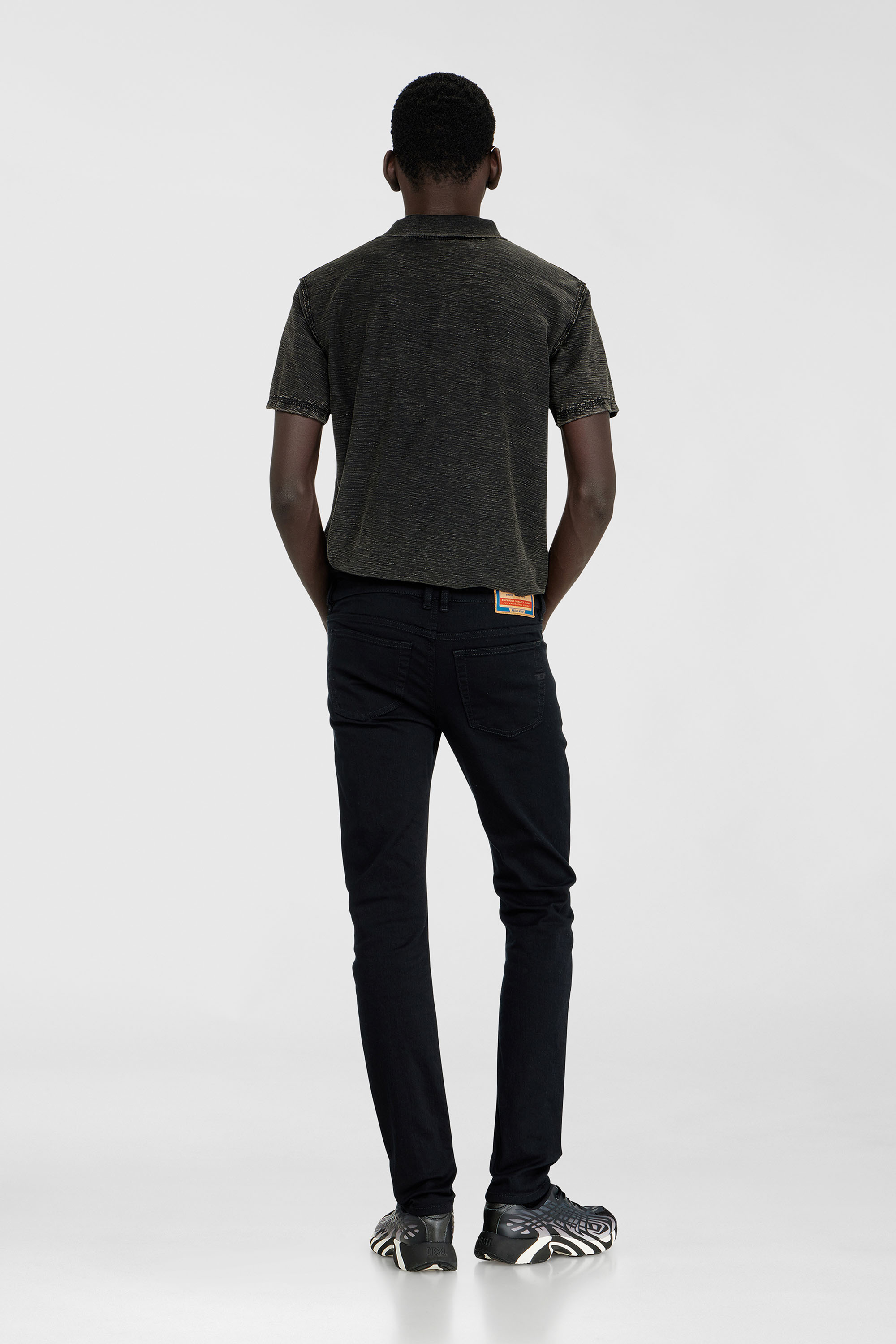 Diesel - Male's Skinny Jeans 1979 Sleenker 09C51, ブラック/ダークグレー - 3