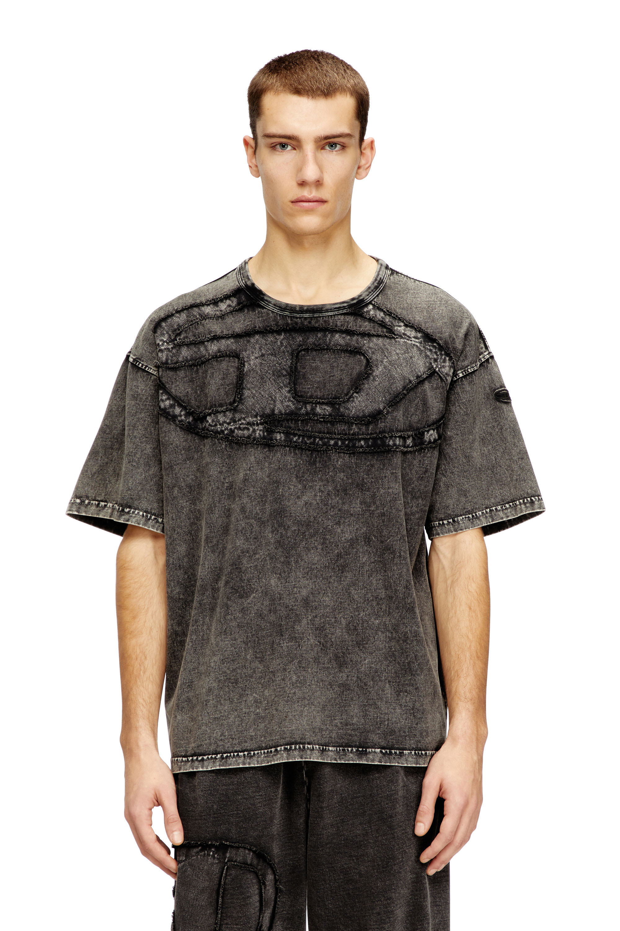 Diesel - T-BOXT-DEN, Male's Tシャツ in ダークグレー - 1