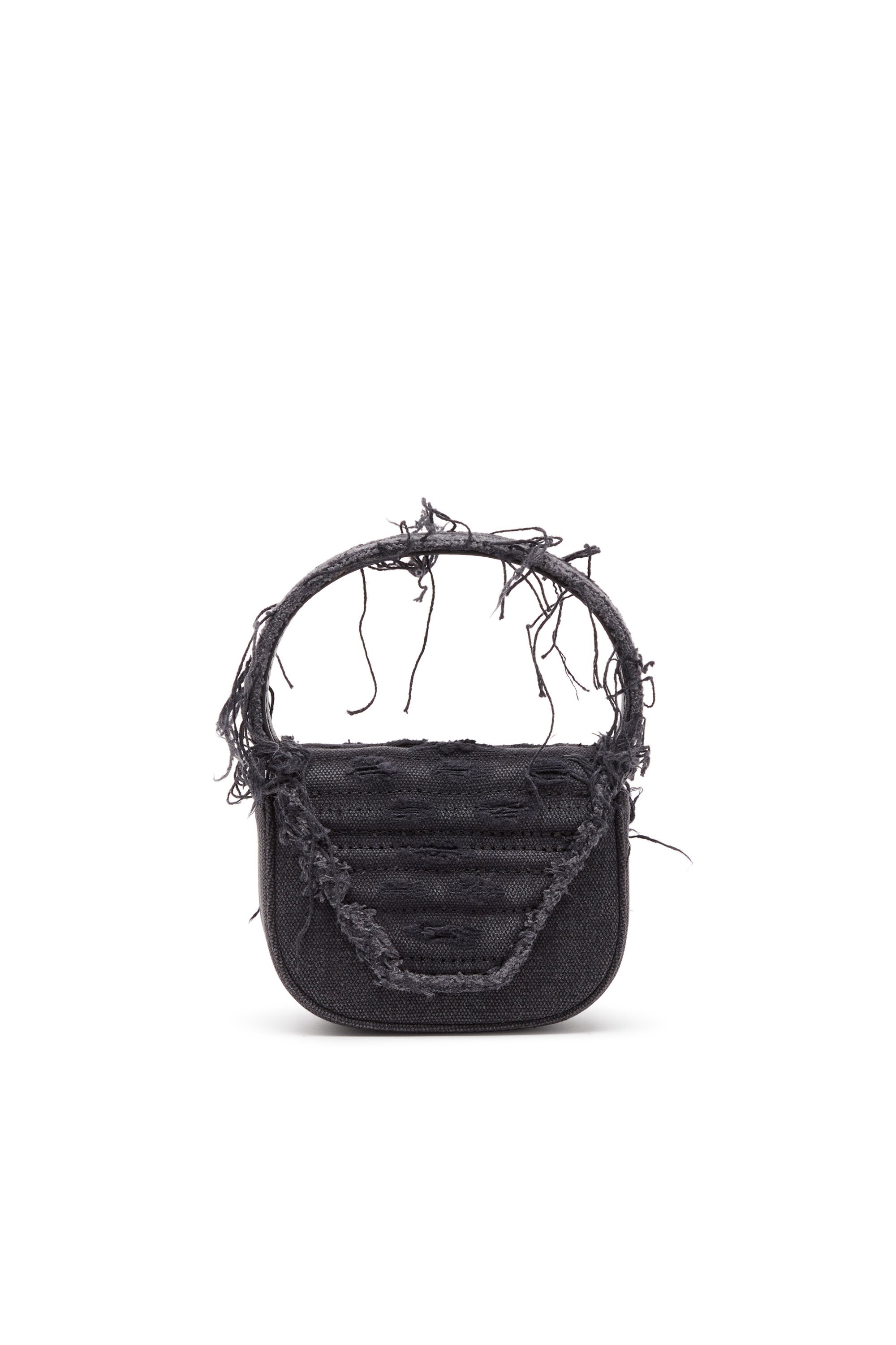 Diesel - 1DR XS, Female's 1DR XS-Iconic mini bag in canvas and leather in ブラック - 3
