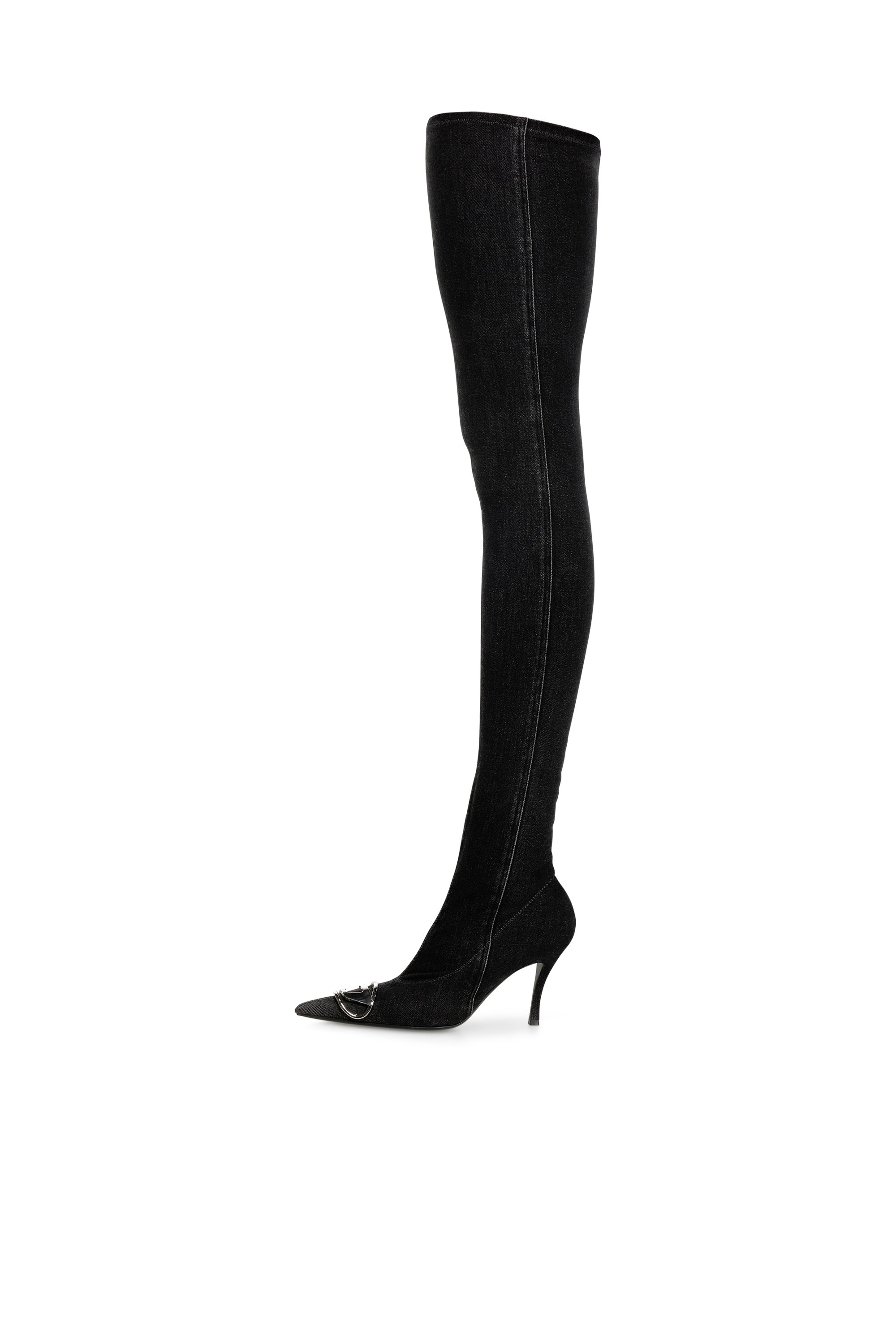 Diesel - D-VENUS TBT D, Female's D-Venus-Over the knee boot in ブラック - 5