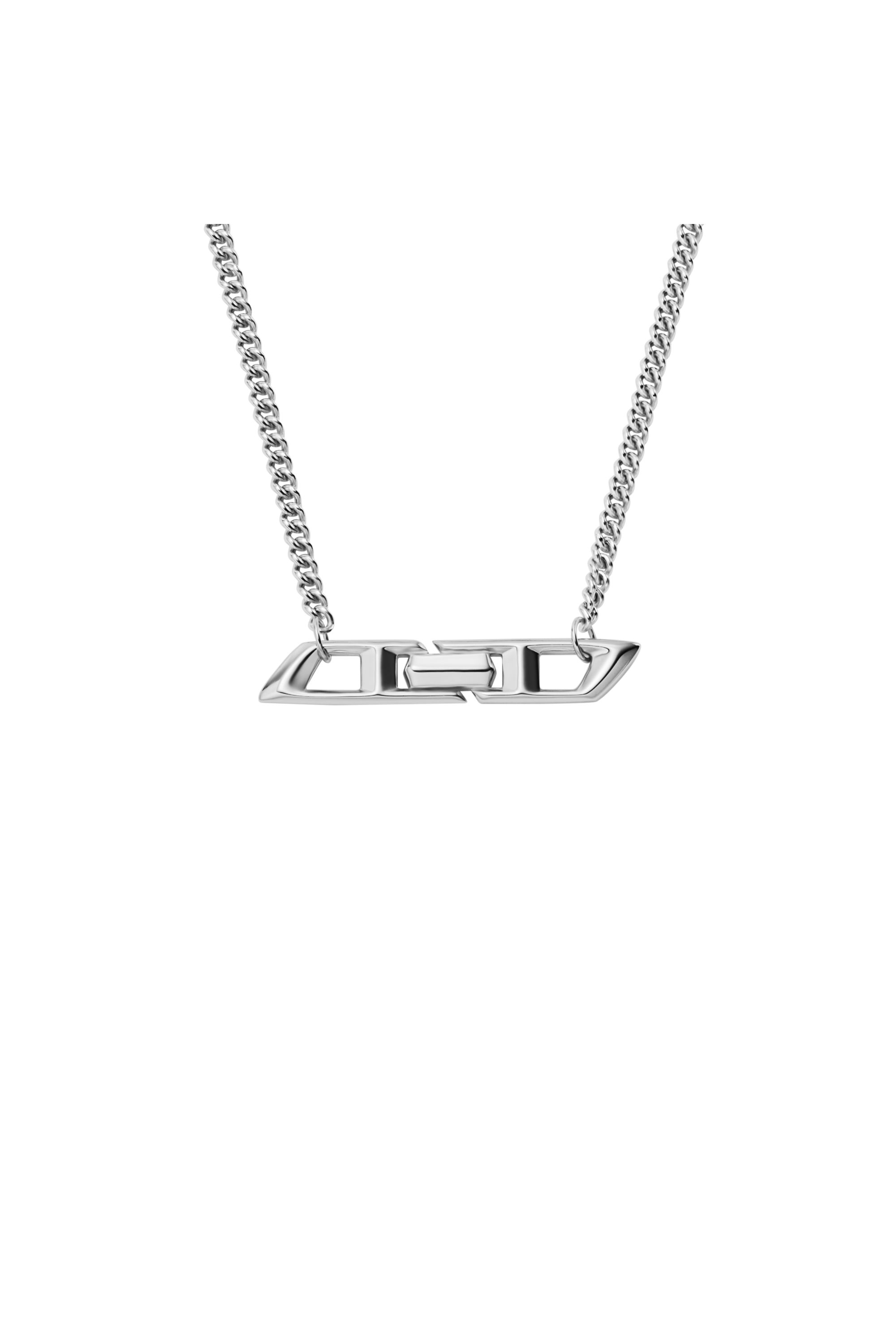 Diesel - DL1351040 STERLING SILVER JEWEL, Unisex's Sterling Silver  D Logo Necklace in シルバー - 2