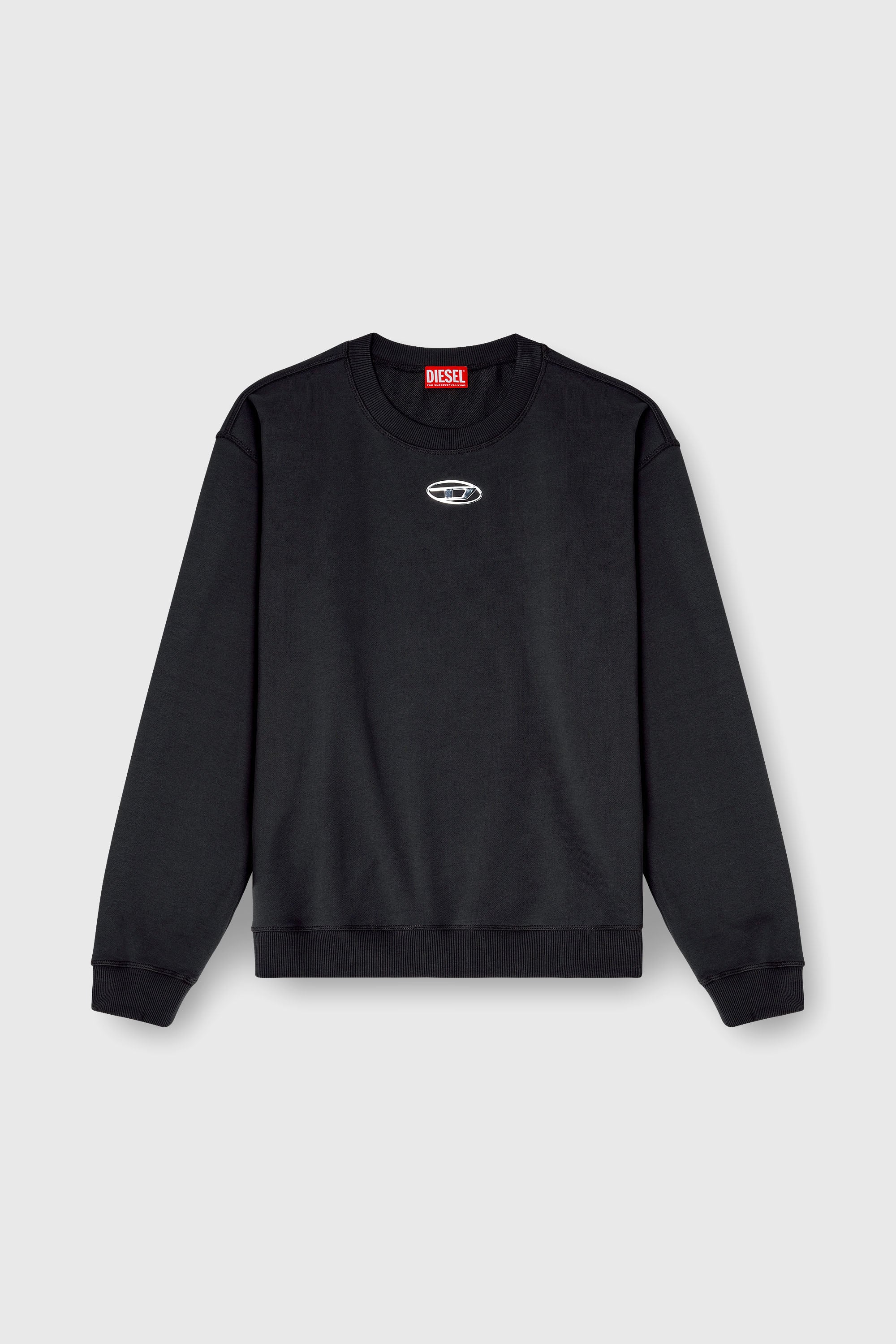 Diesel - S-NORM-IOD, Male's プルオーバースウェット in ブラック - 2