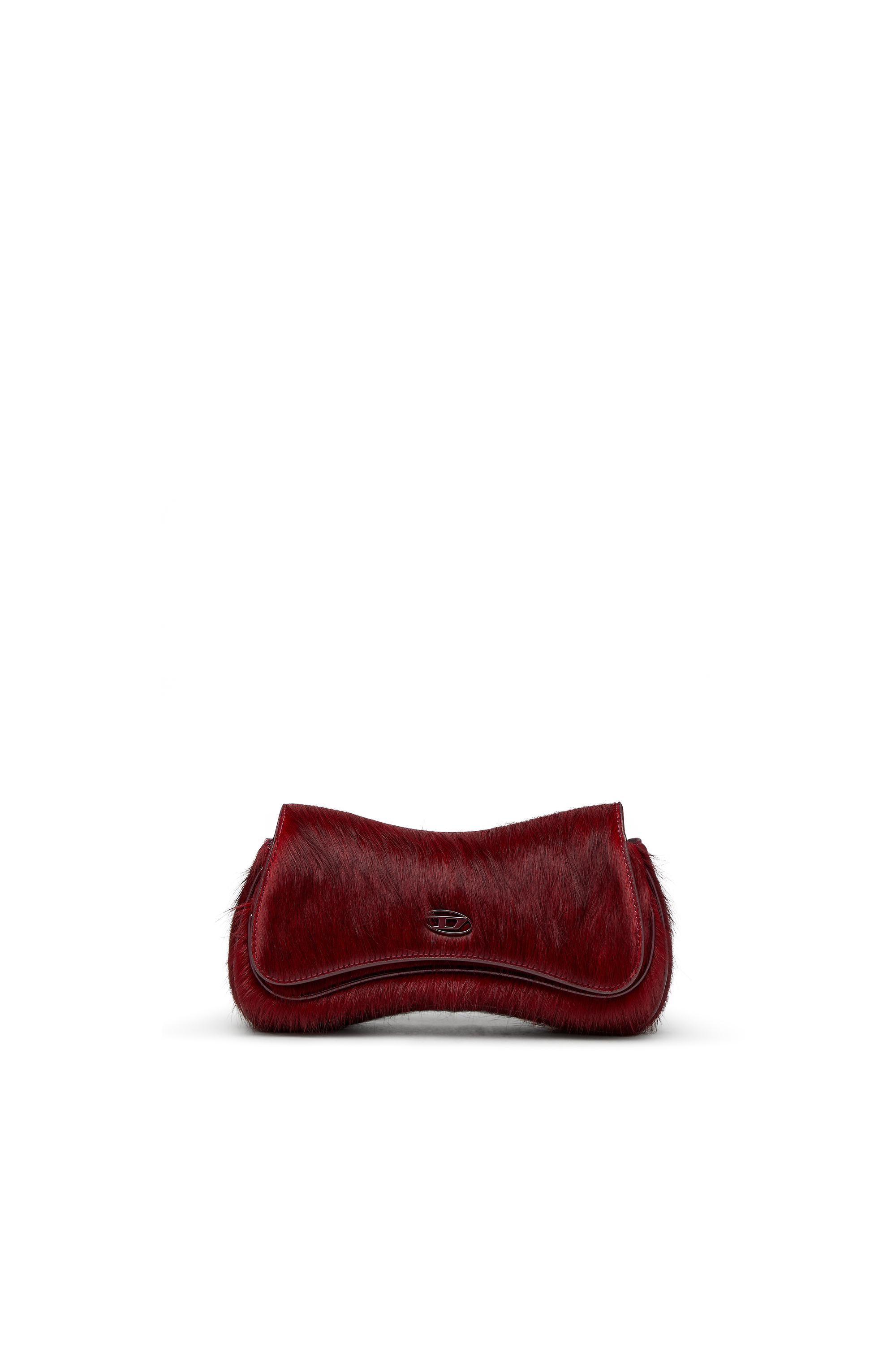 Diesel - PLAY CLUTCH, Female's Play-Clutch in coloured hairy leather in バーガンディー - 2