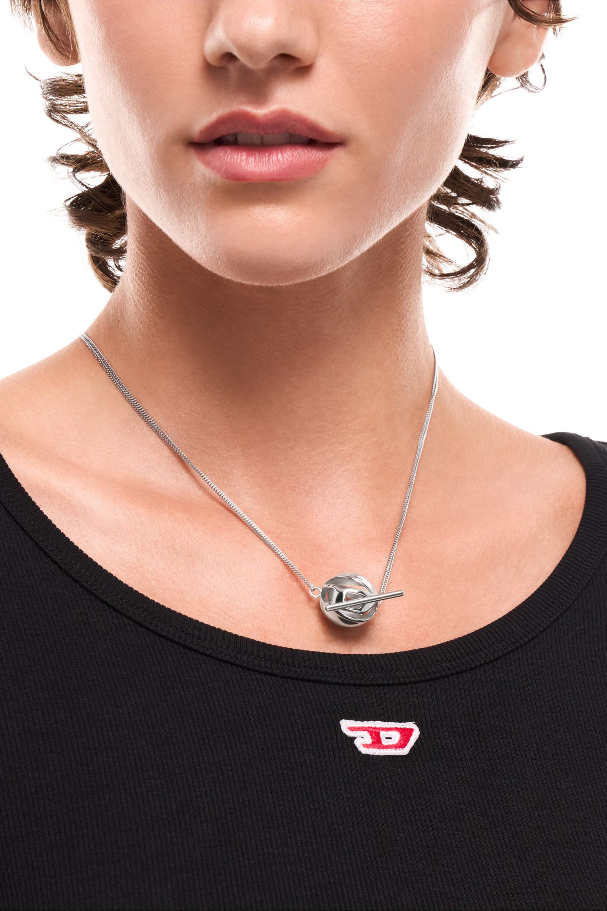 Diesel - DX1716040, Unisex's Stainless Steel Pendant Necklace in シルバー - 3