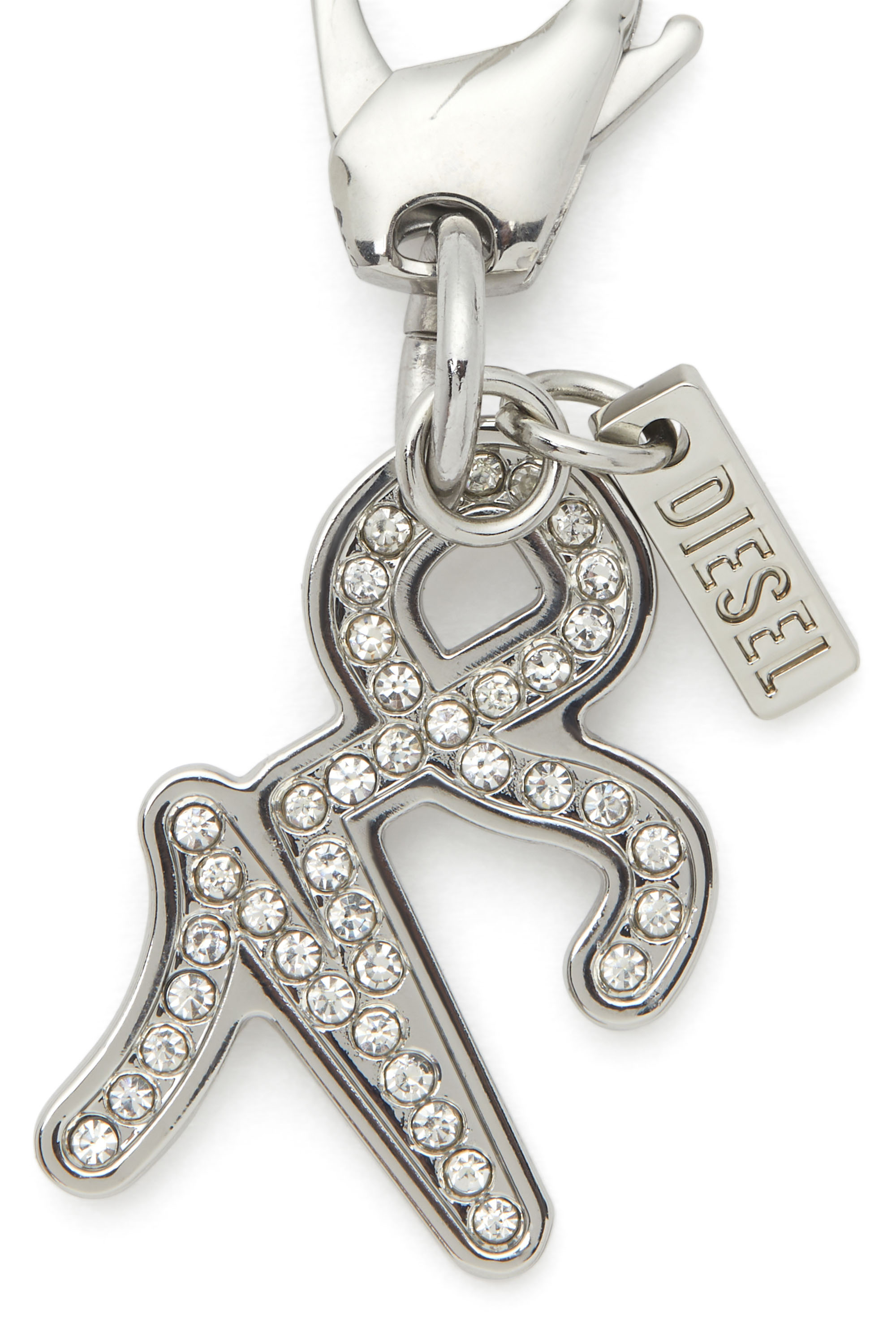Diesel - CHARM CAPRICORN, Unisex's Metal Capricorn charm with rhinestones in シルバー - 2