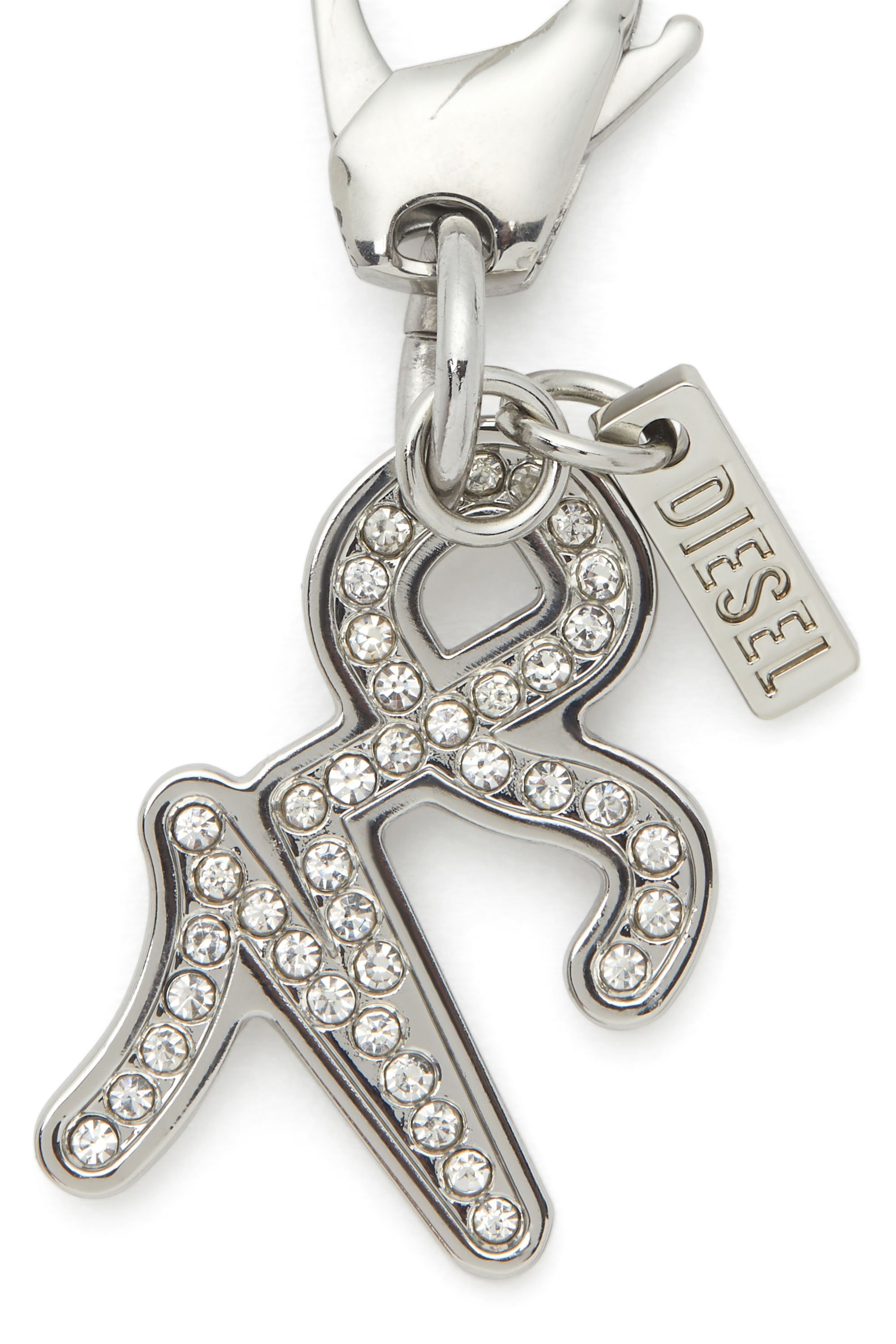 Diesel - CHARM CAPRICORN, Unisex's Metal Capricorn charm with rhinestones in シルバー - 2