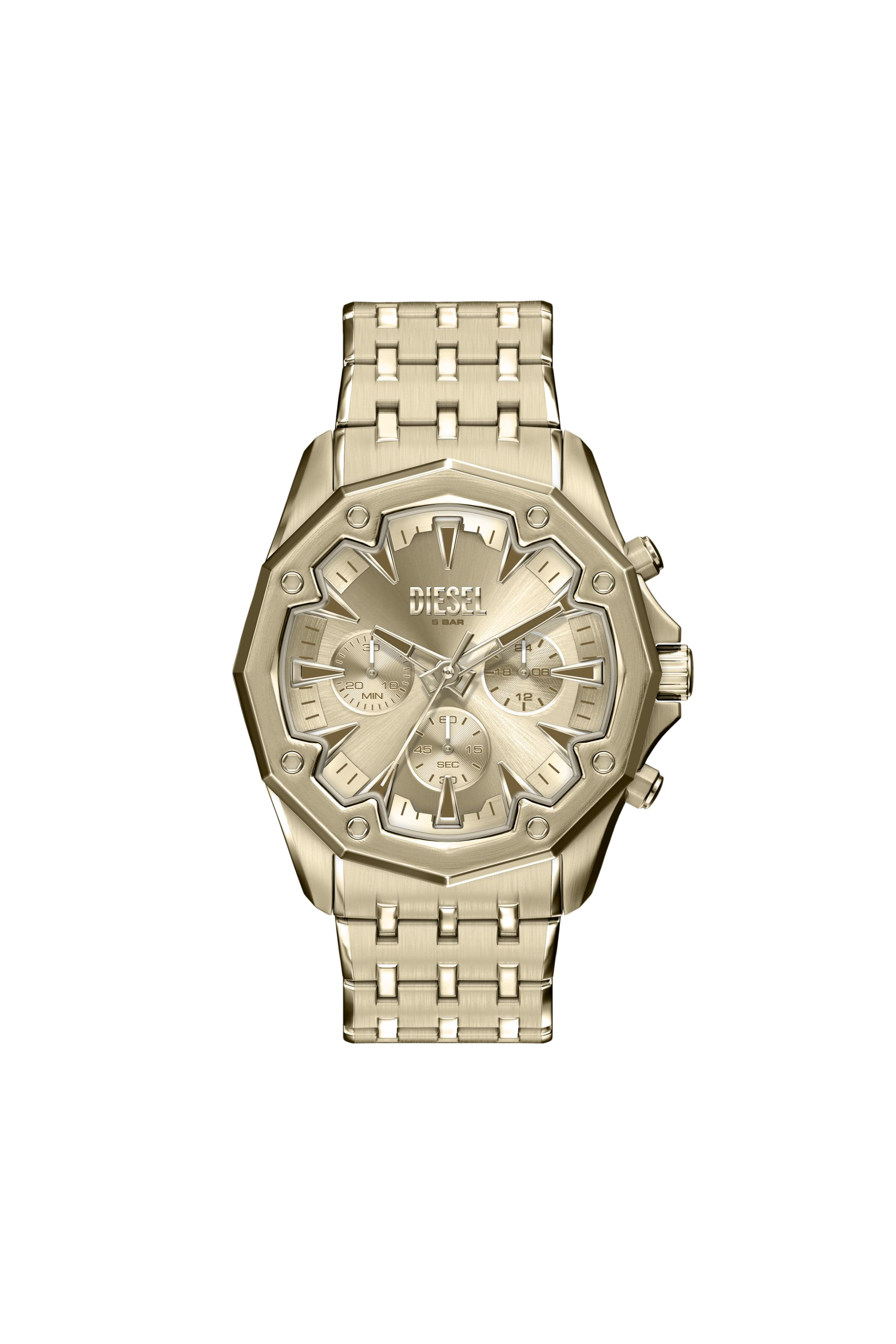 Diesel - DZ4707 WATCH, Male's Stinger Gold-Tone Stainless Steel Watch in ゴールド - 1
