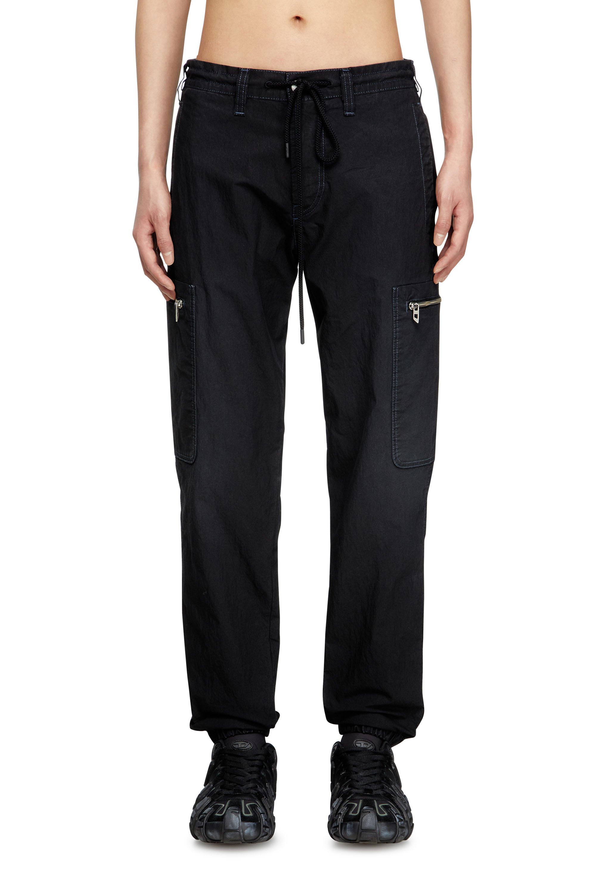 Diesel - Unisex's Slim D-Lab JoggJeans® 068SJ, ブラック/ダークグレー - 1