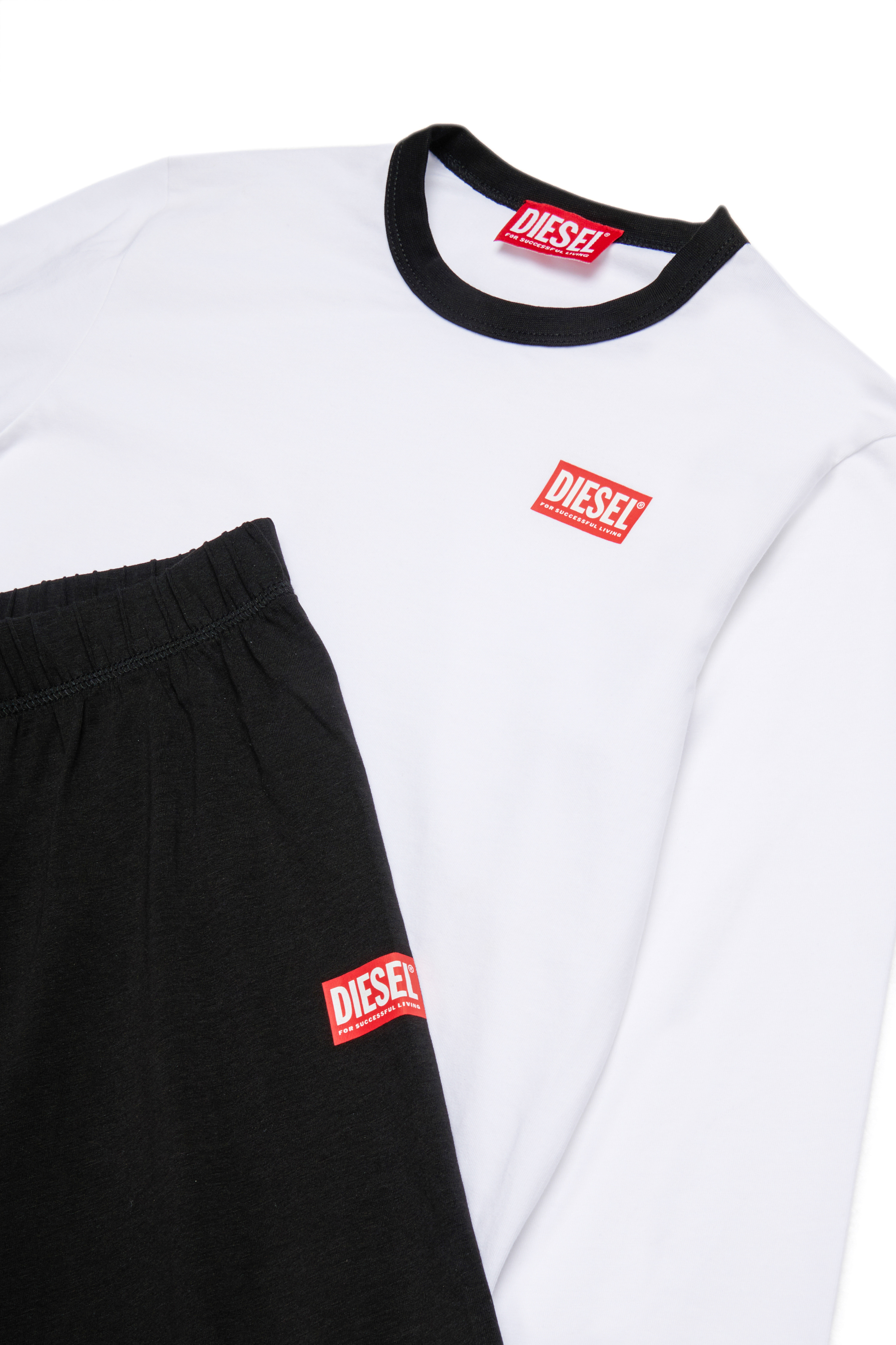 Diesel - UNPER, Male's パジャマ in ブラック/ホワイト - 3