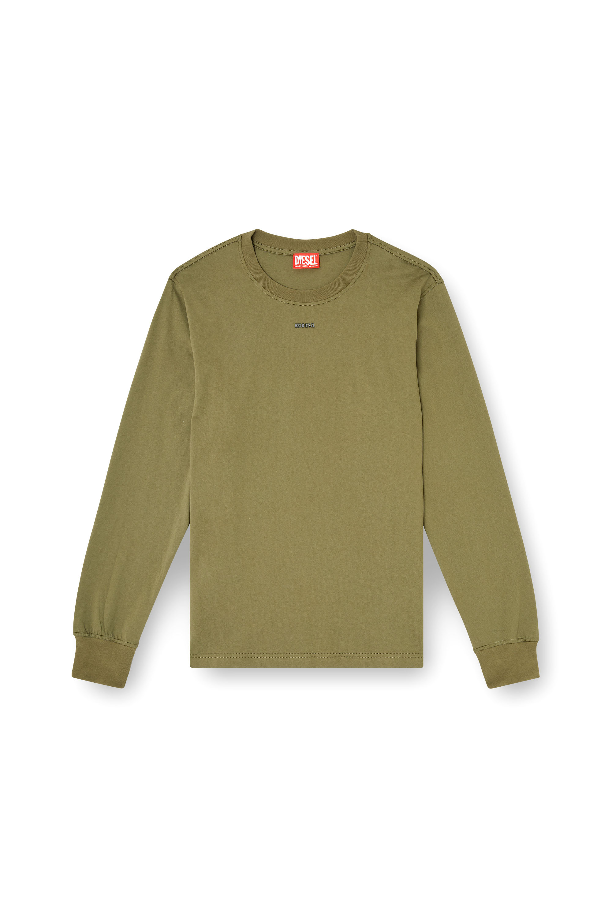 Diesel - T-ADJUST-LS-V1, Male's 長袖Tシャツ in ミリタリーグリーン - 2