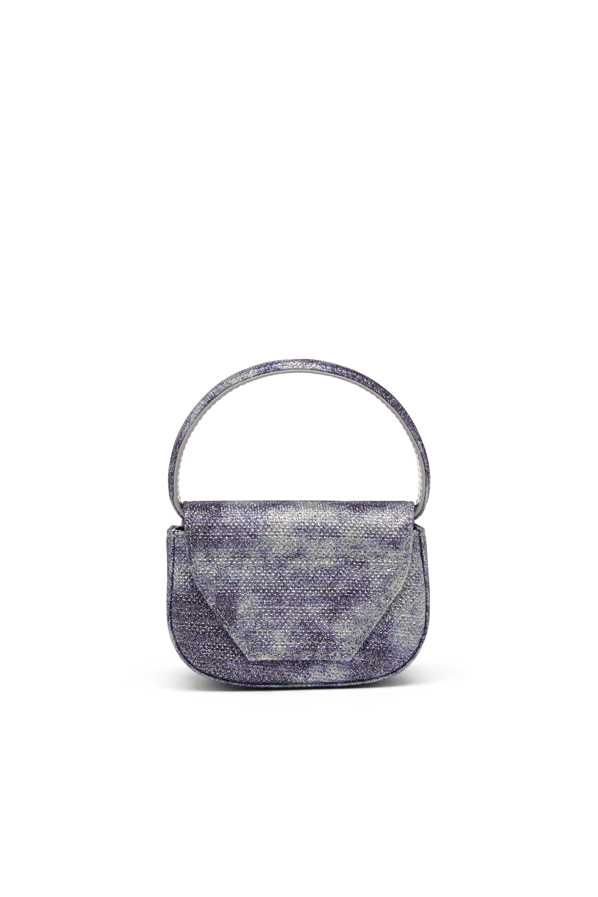 Diesel - 1DR XS, Female's 1DR Xs-Iconic mini bag in shimmer fabric in ブルー - 2