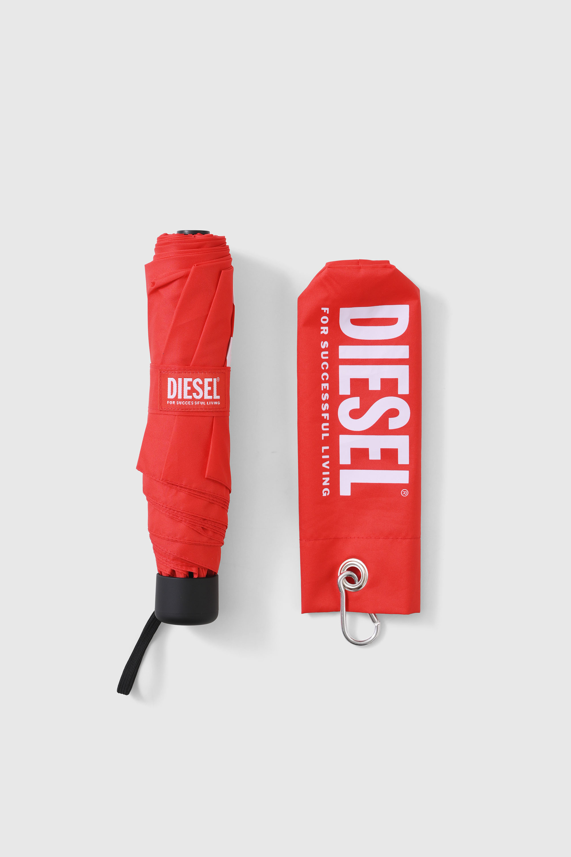 Diesel - PORTABLE UMBRELLA (RED), Unisex's PORTABLE UMBRELLA (RED) in レッド - 3