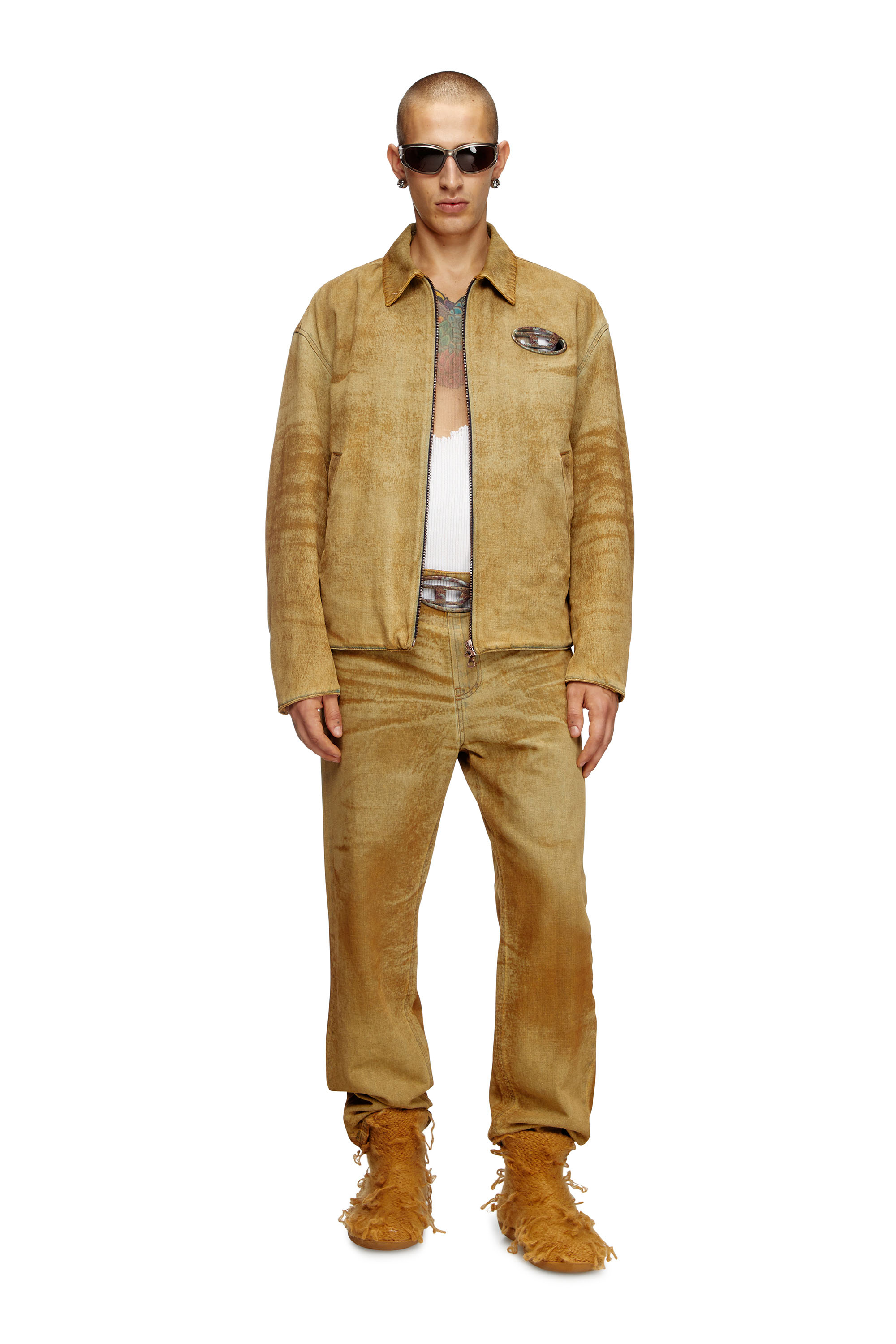 Diesel - Male's Regular Jeans 2024 D-Macs 0AJET, ライトブラウン - 2