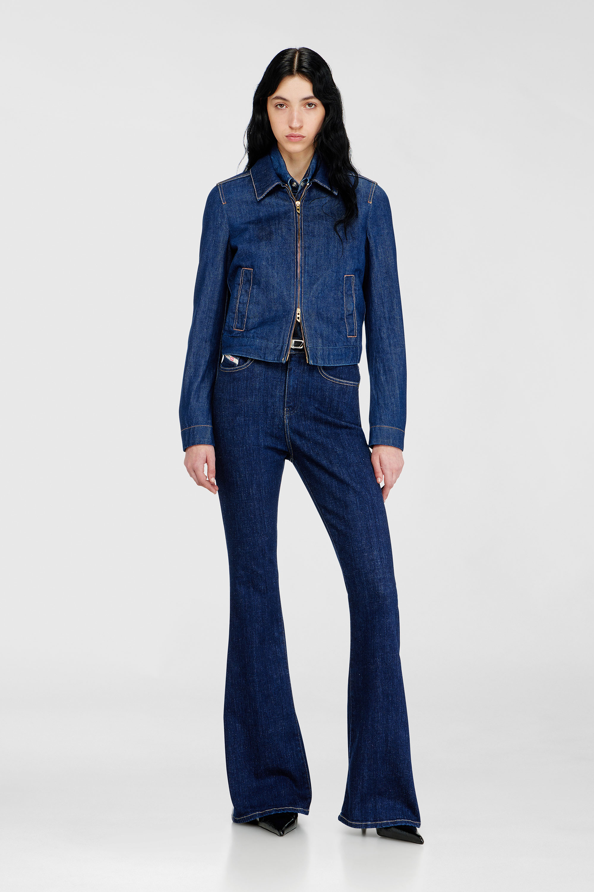 Diesel - Female's Bootcut Jeans 1973 D-Partt 09Q03, ダークブルー - 1