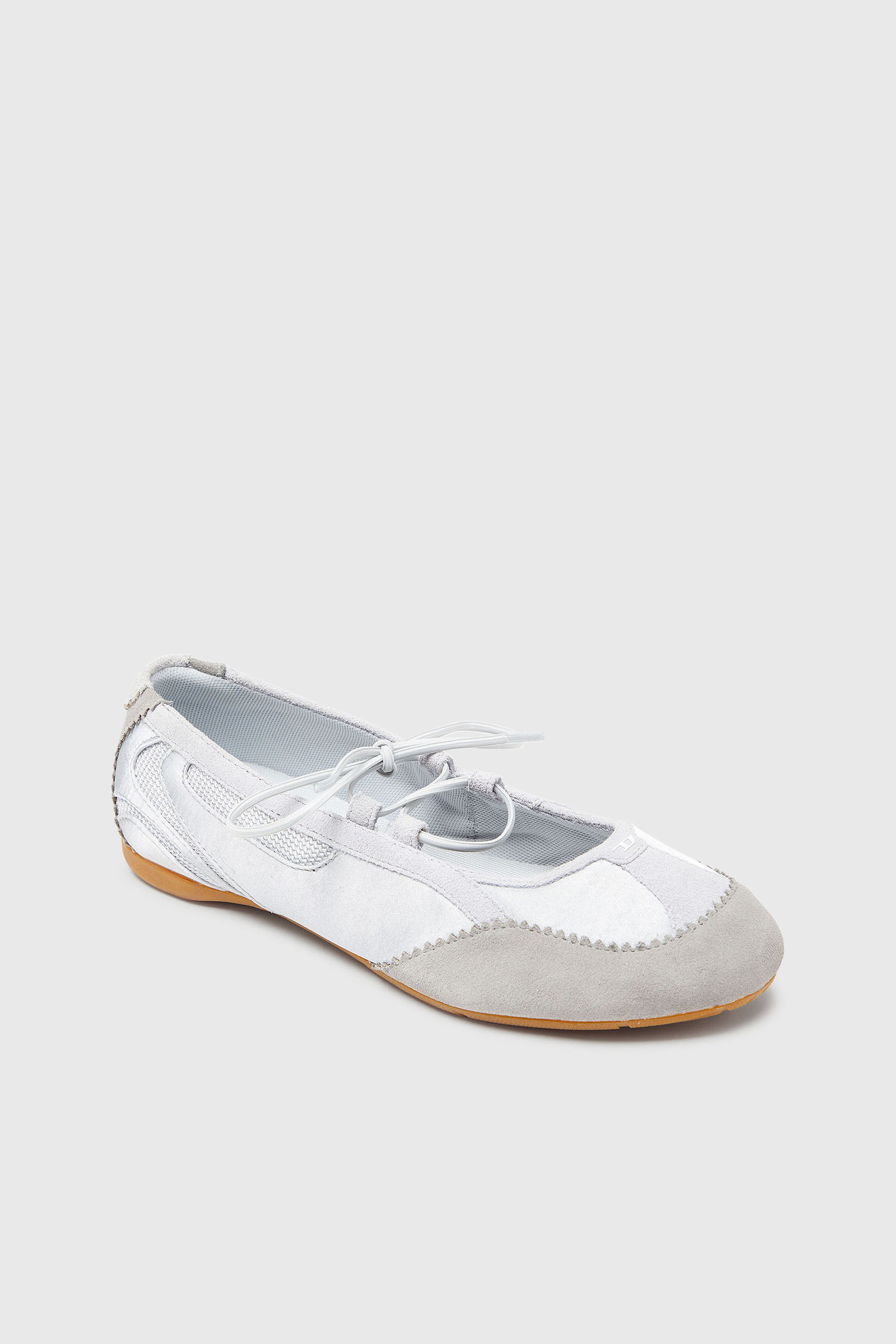 Diesel - D-MILE BALLERINA LACE UP II W, Female's バレエスニーカー in ライトグレー - 6